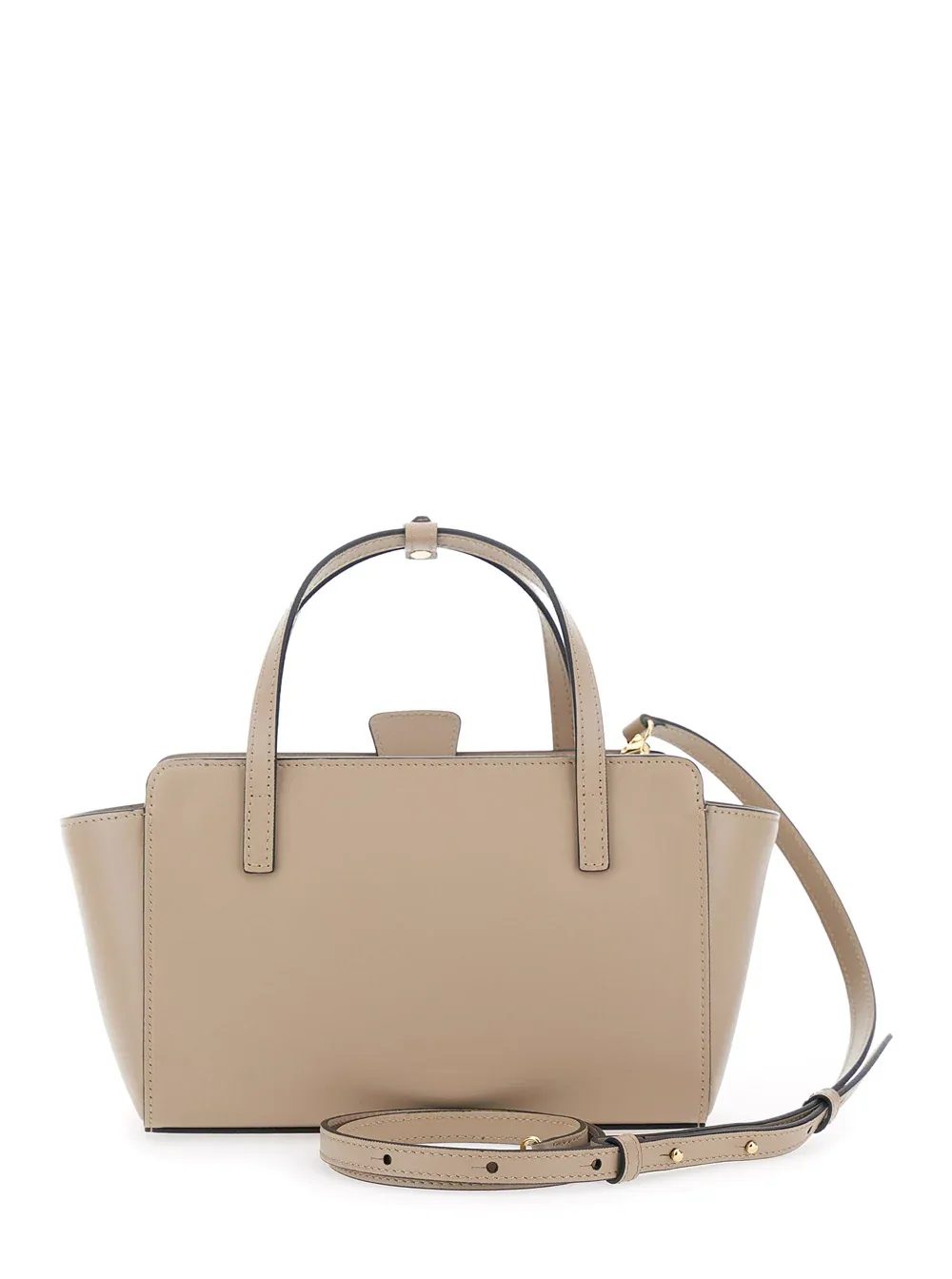 Embossed-Logo Calf Leather Top Handle Bag by Hidesins