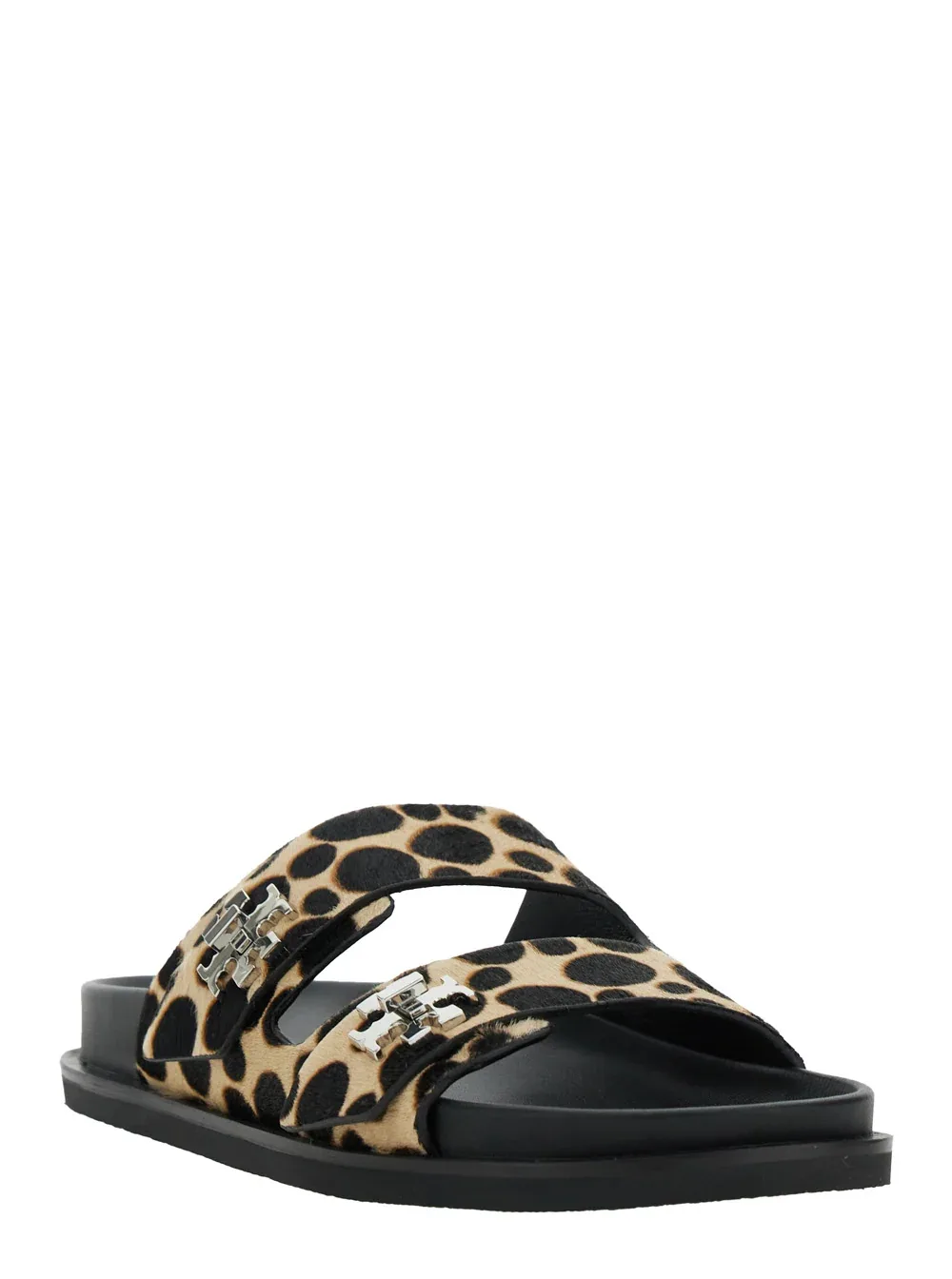 Leopard Print Calf Hair Sandals by TORY BURCH