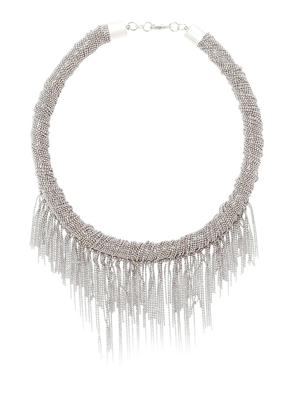 Chain-Fringe Metal Necklace by Fabiana Filippi