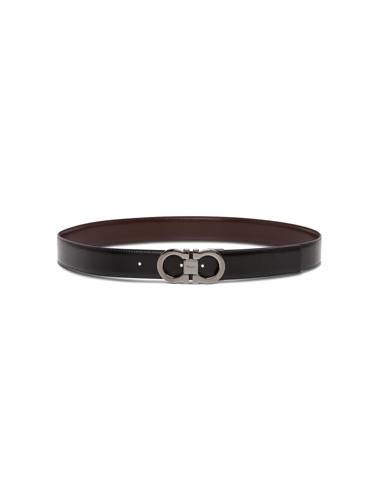 Gancini Buckle Reversible Belt by Ferragamo