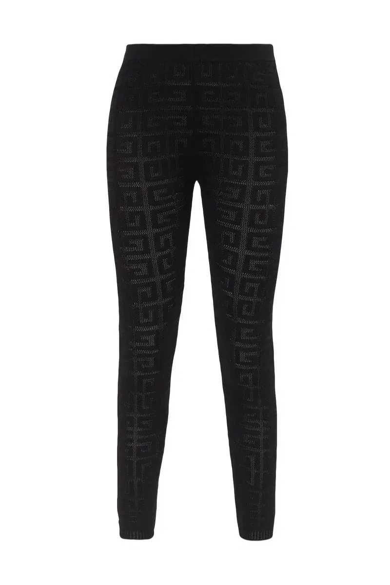 Monogram Lace Leggings by Givenchy