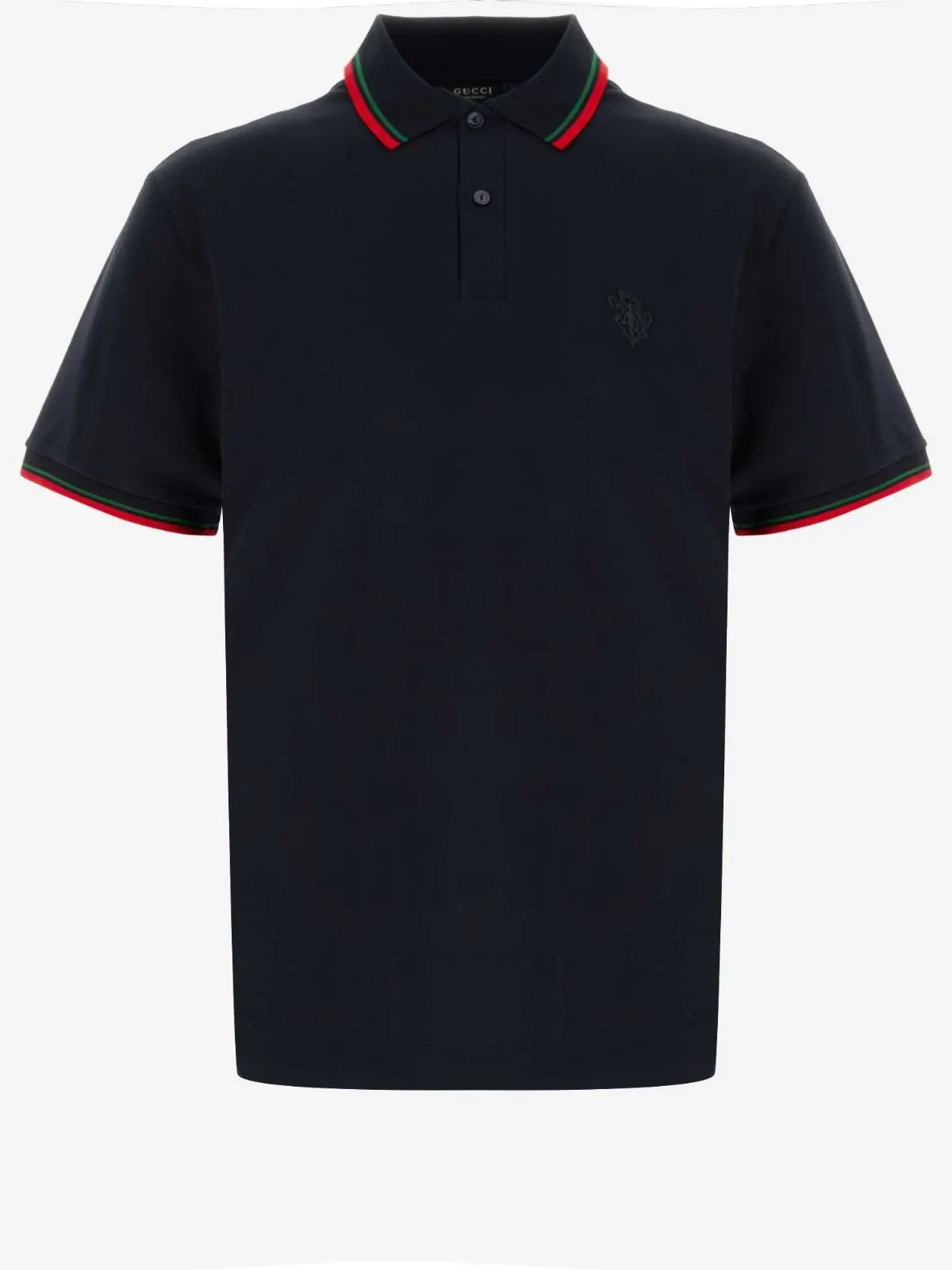 Web Tape Trim Cotton Polo by Gucci