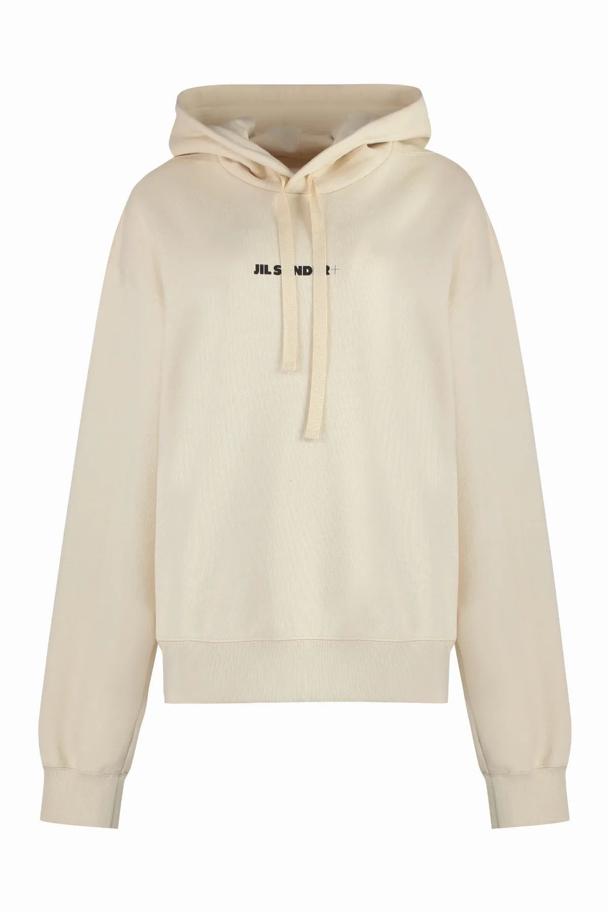 Logo-Embroidered Cotton Hoodie by Jil Sander