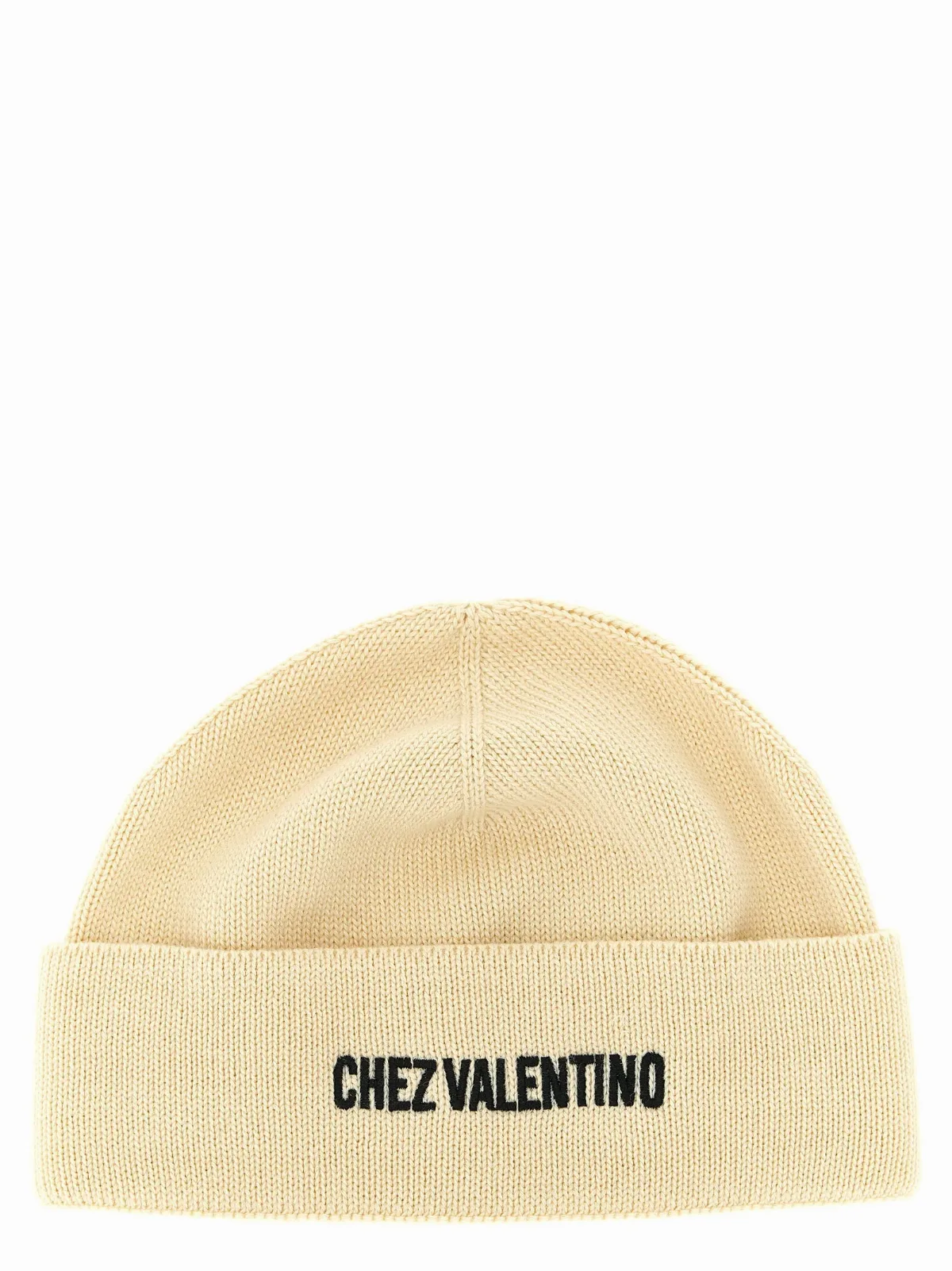 Embroidered Virgin Wool Beanie by Valentino Garavani