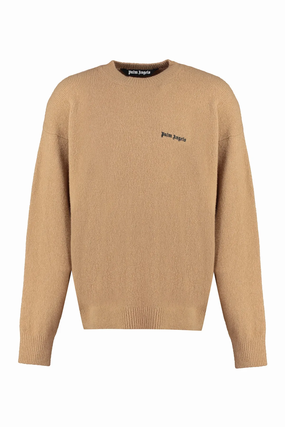 Logo Crew-Neck Merino-Cashmere Sweater by Palm Angels