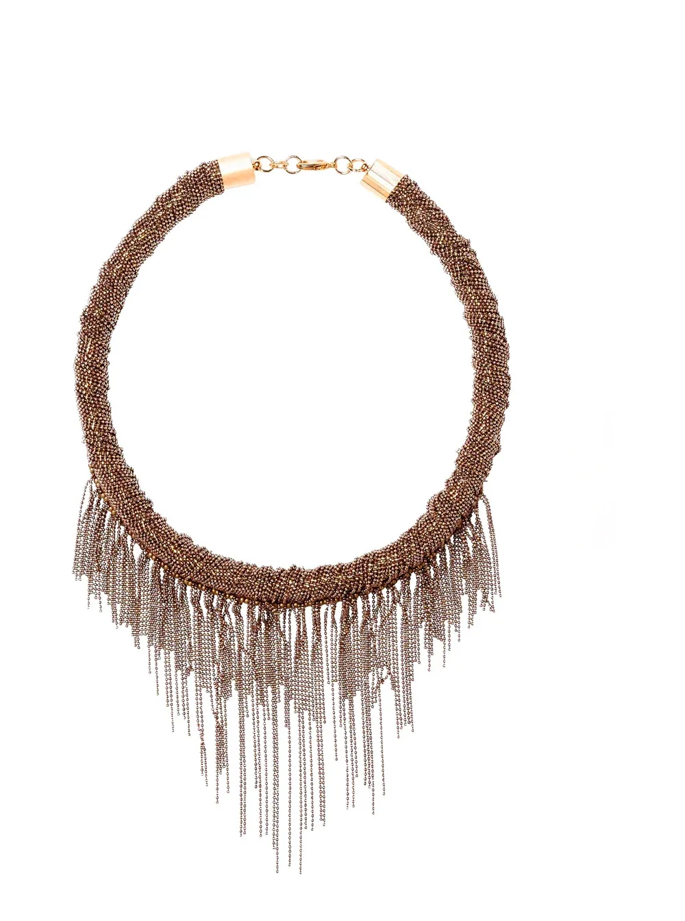 Rhinestone Fringe Necklace by Fabiana Filippi
