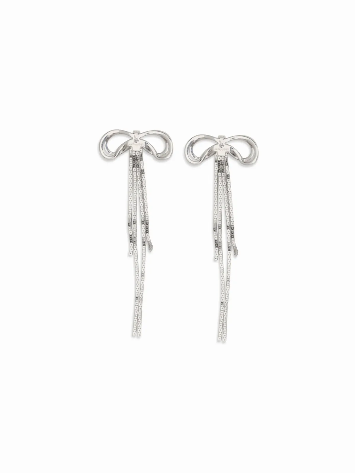Crystal Bow Earrings by Self-Portrait
