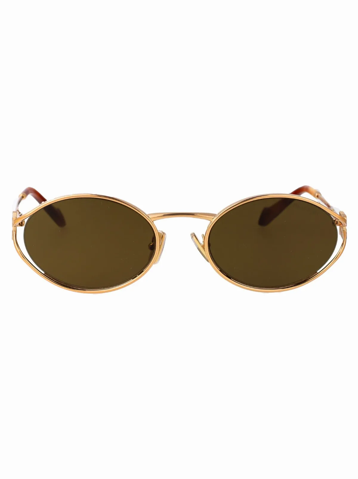 0MU Oval Metal Sunglasses