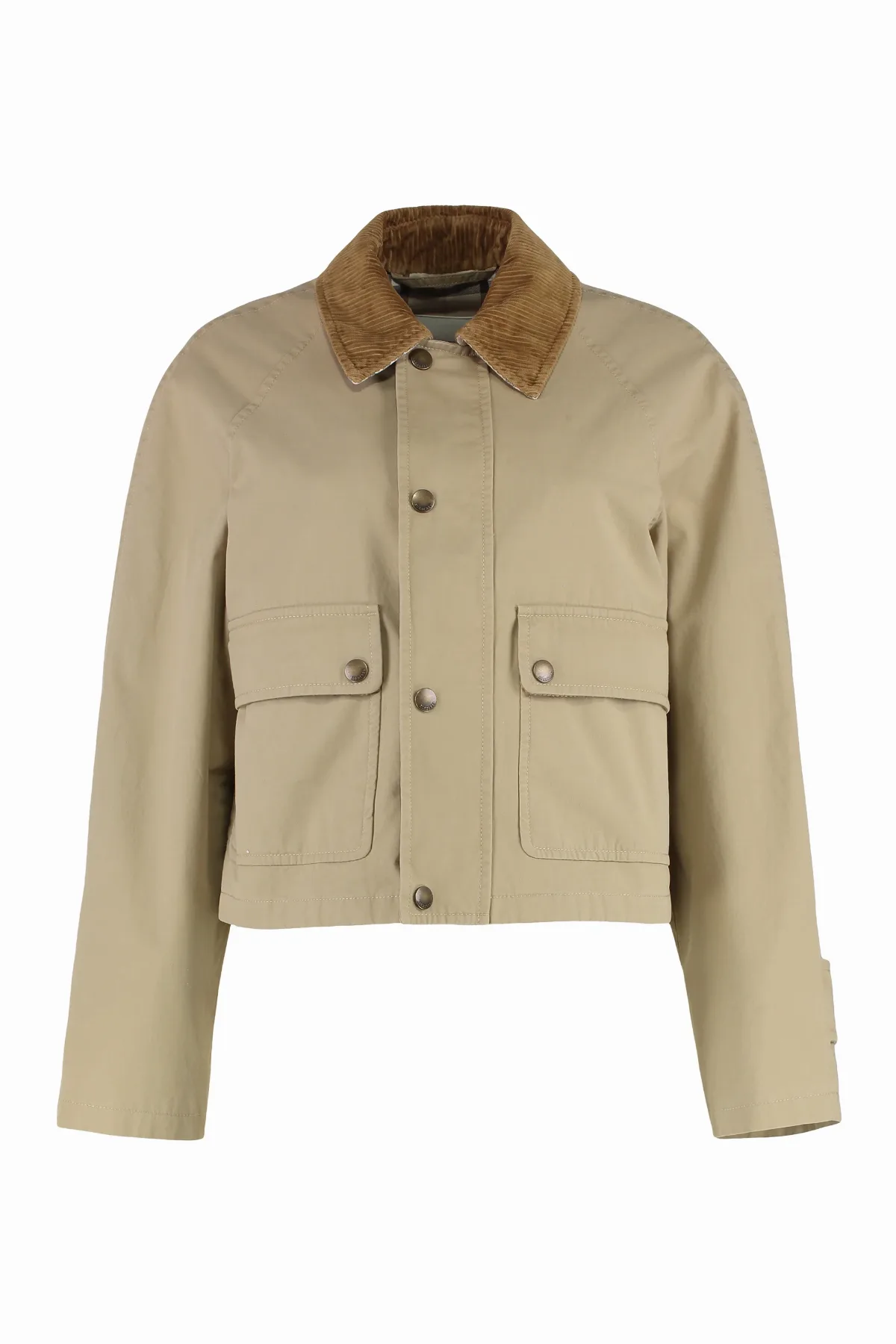 Corduroy-Collar Cotton Jacket by Burberry