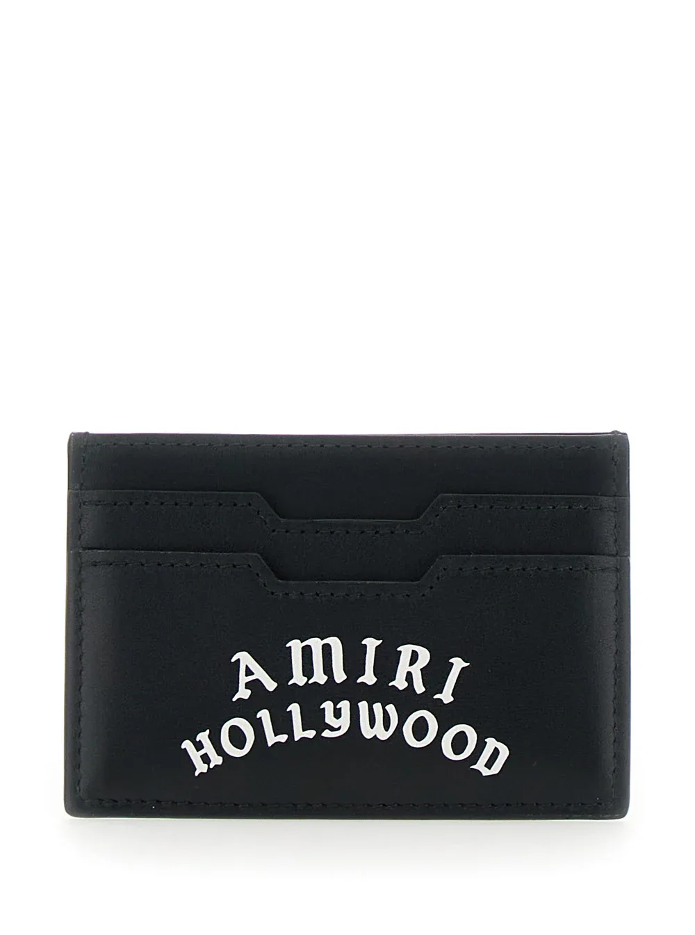 Logo-Embossed Leather Card Case by Amiri