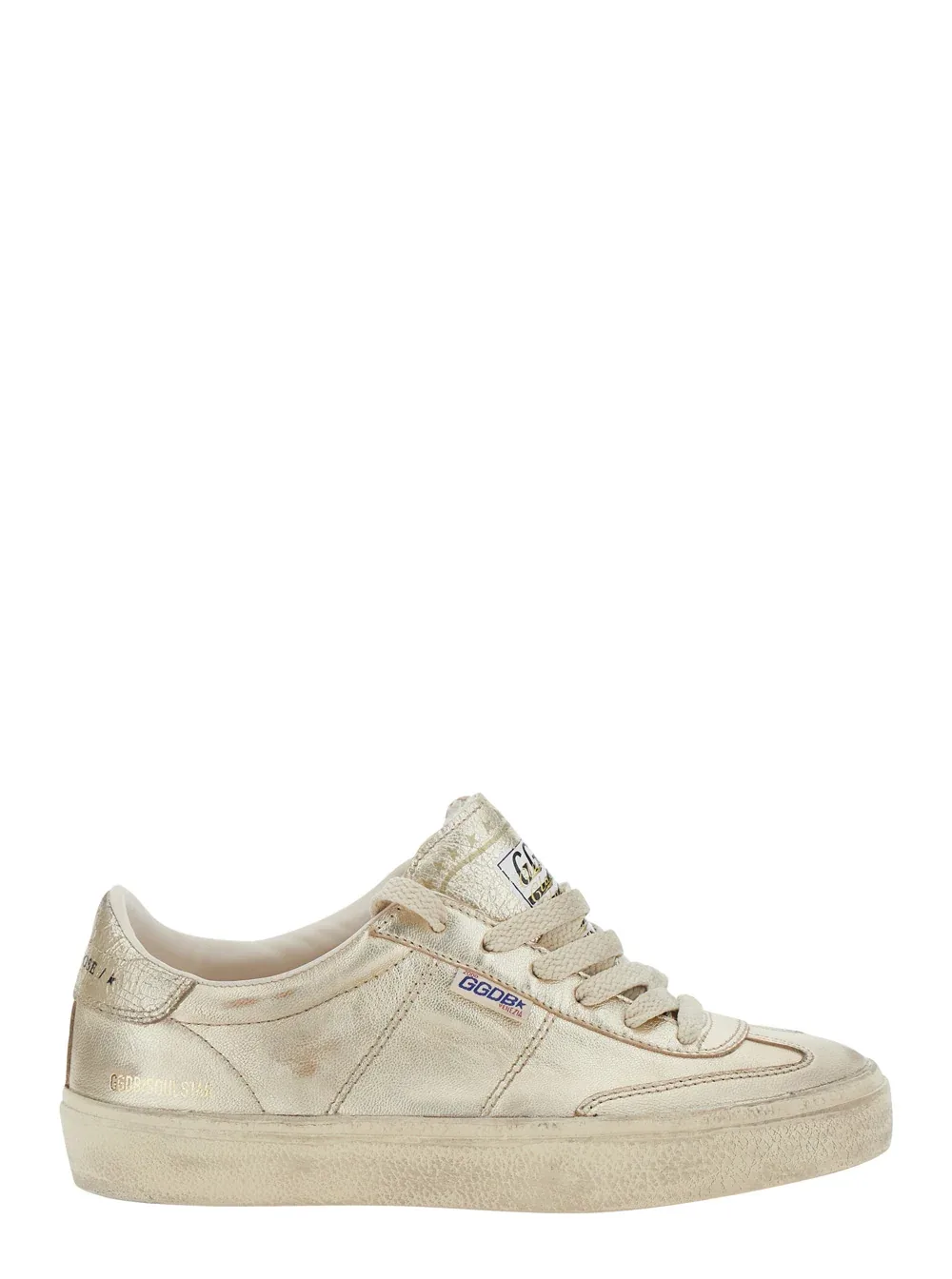 Metallic Laminated Leather Sneaker by Golden Goose
