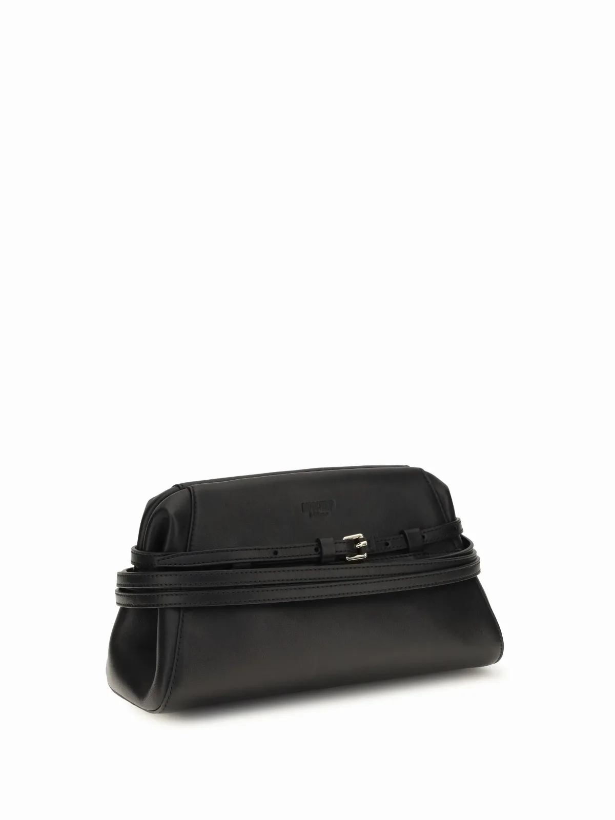 Belt-Detail Clutch by Moschino
