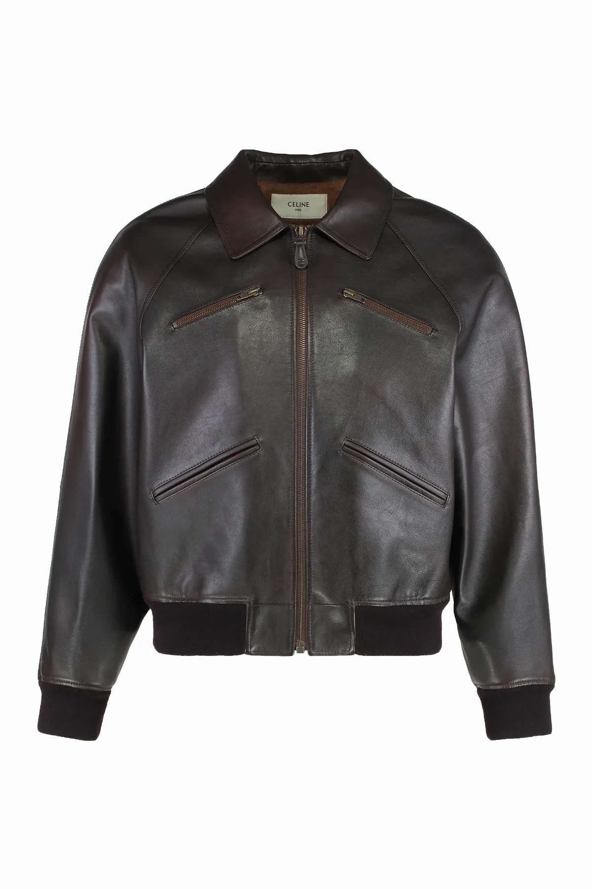 Calfskin Bomber Jacket by Celine