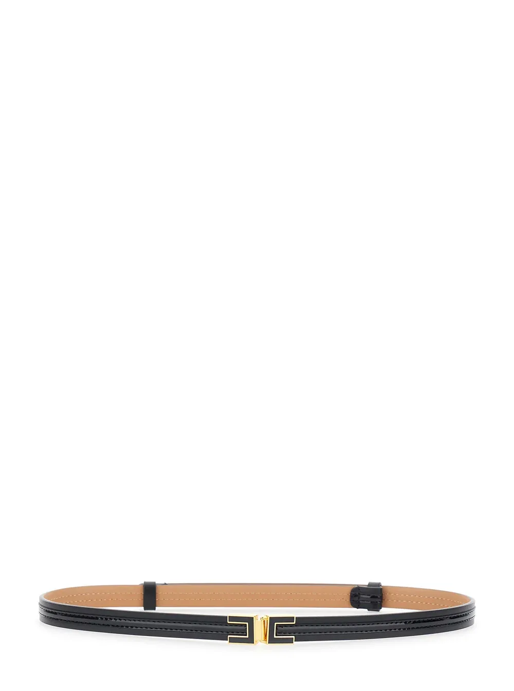 Logo-Buckle Eco Leather Belt by Elisabetta Franchi