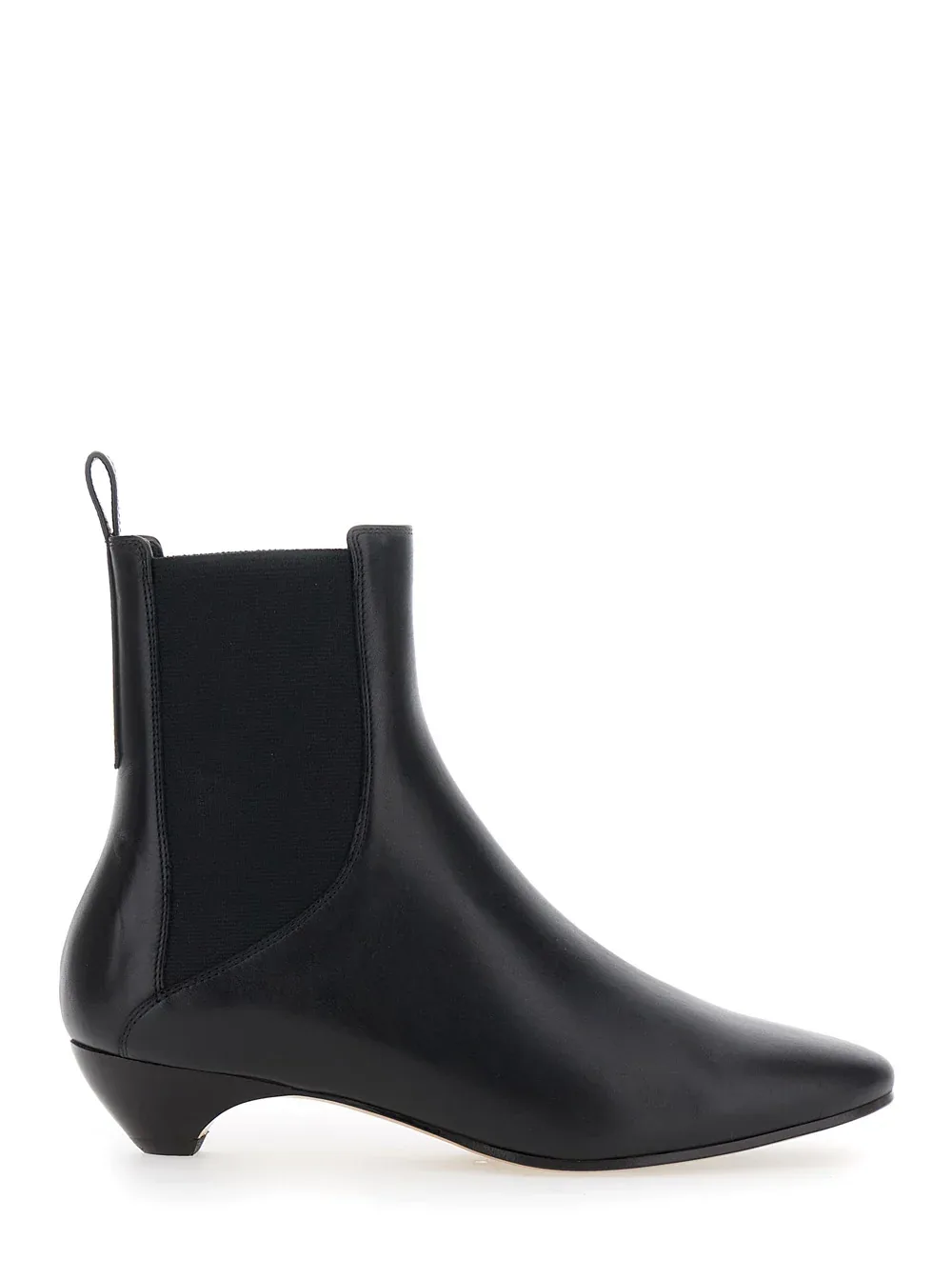 Leather with Elastic Panels Ankle Boot by Le Monde Beryl