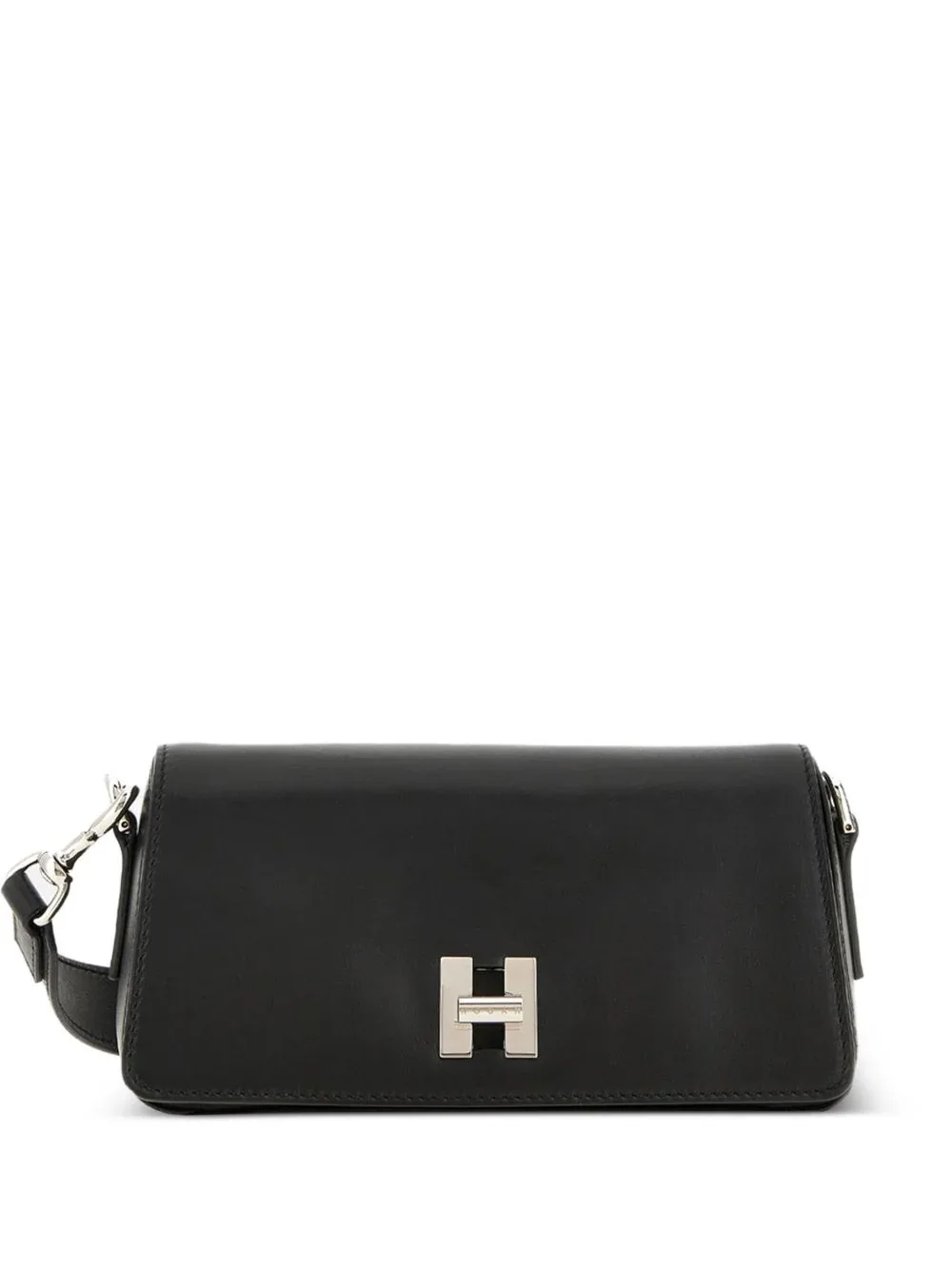 Logo-Clasp Leather Shoulder Bag by Hogan