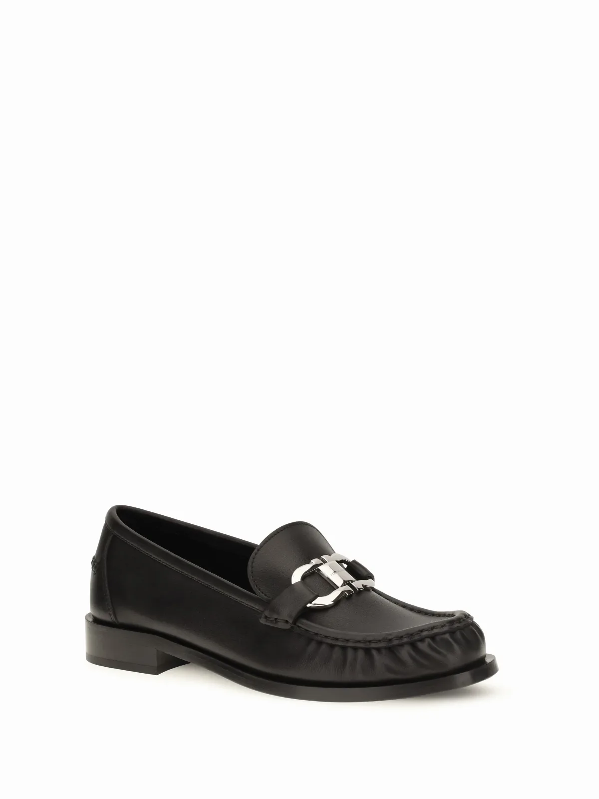Gancini Hardware Leather Loafer by Ferragamo