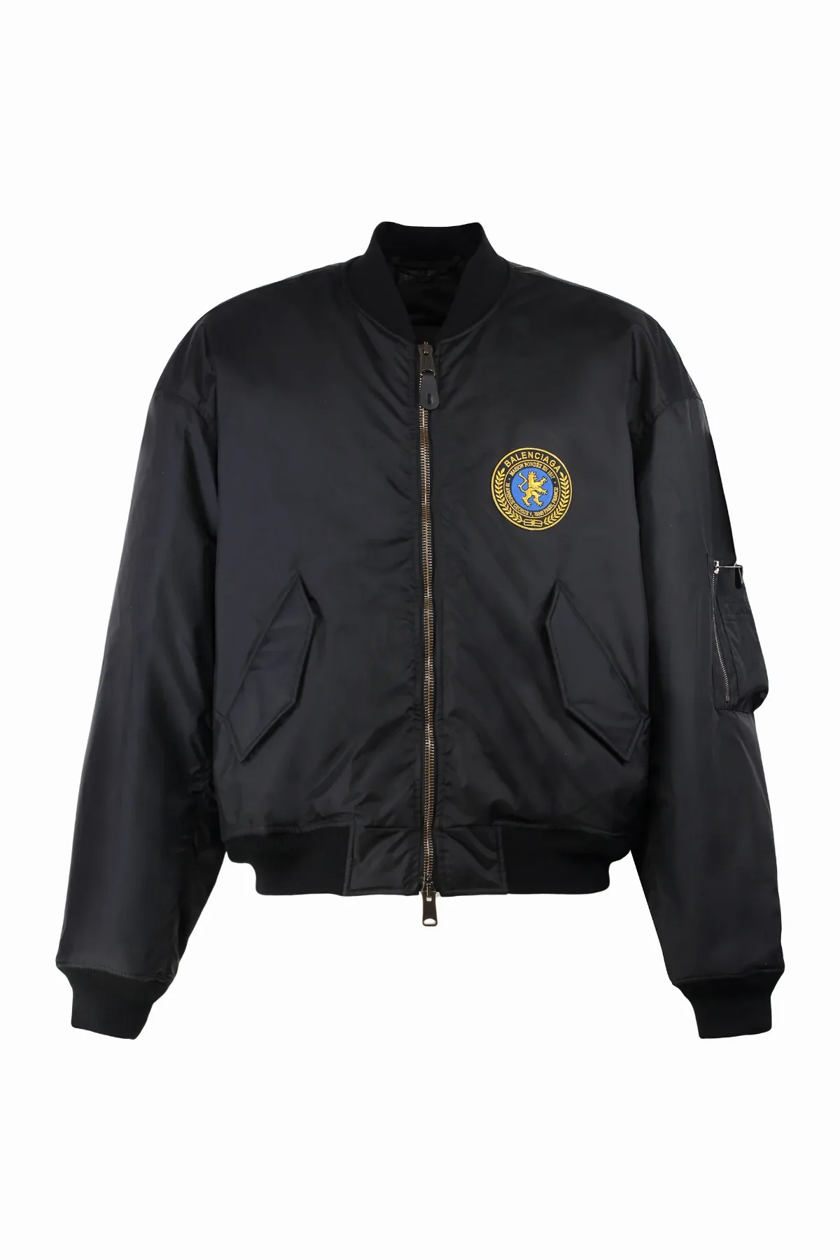 Logo-Embroidered Technical Fabric Bomber Jacket by Balenciaga