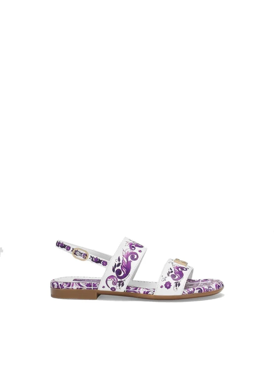 Multicolour Leather Sandals by Dolce & Gabbana