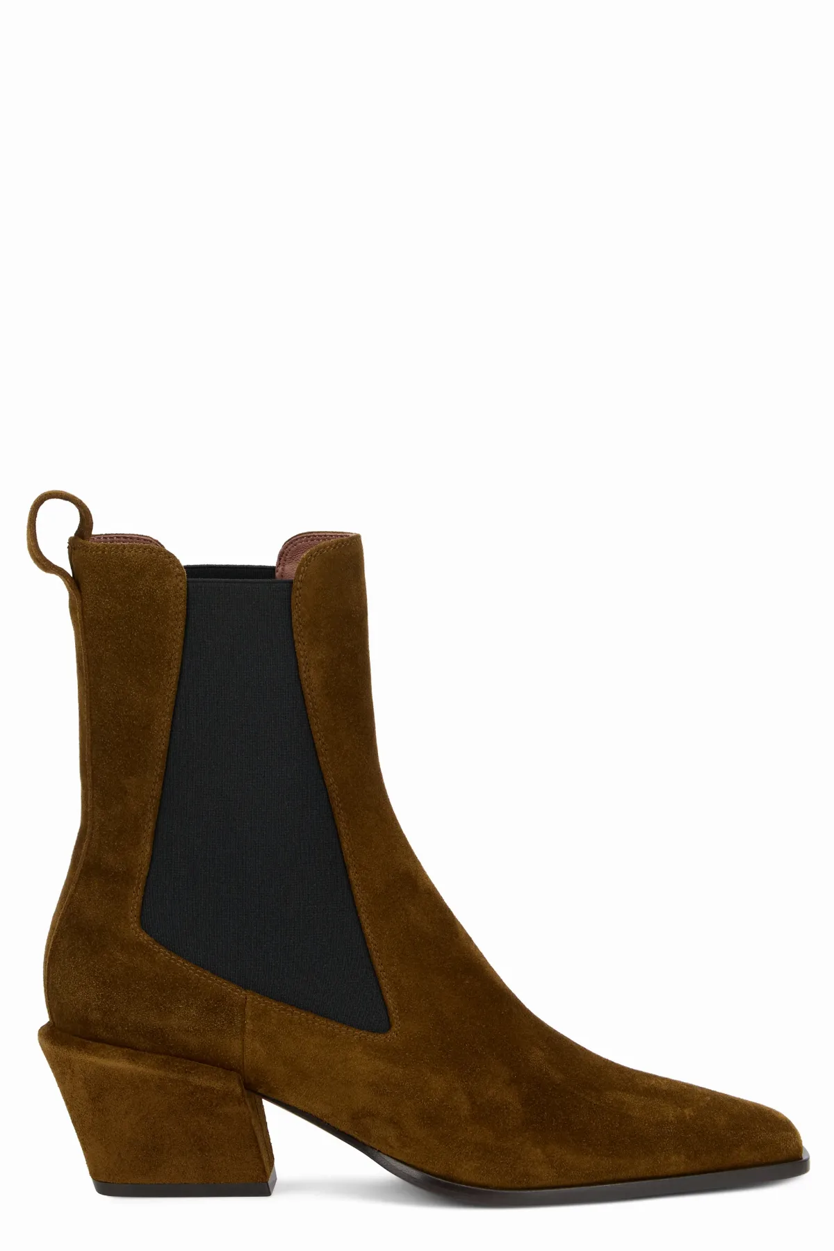 Suede Pointed-Toe Chelsea Ankle Boot by Paris Texas