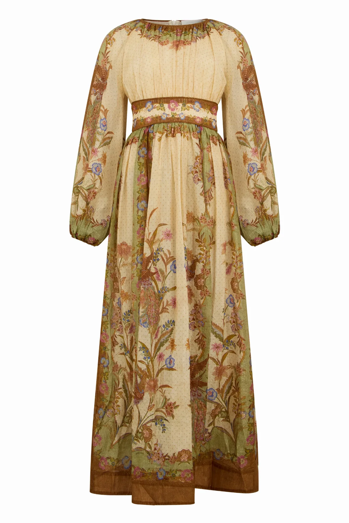 Puff-Sleeve Floral Dress by Zimmermann