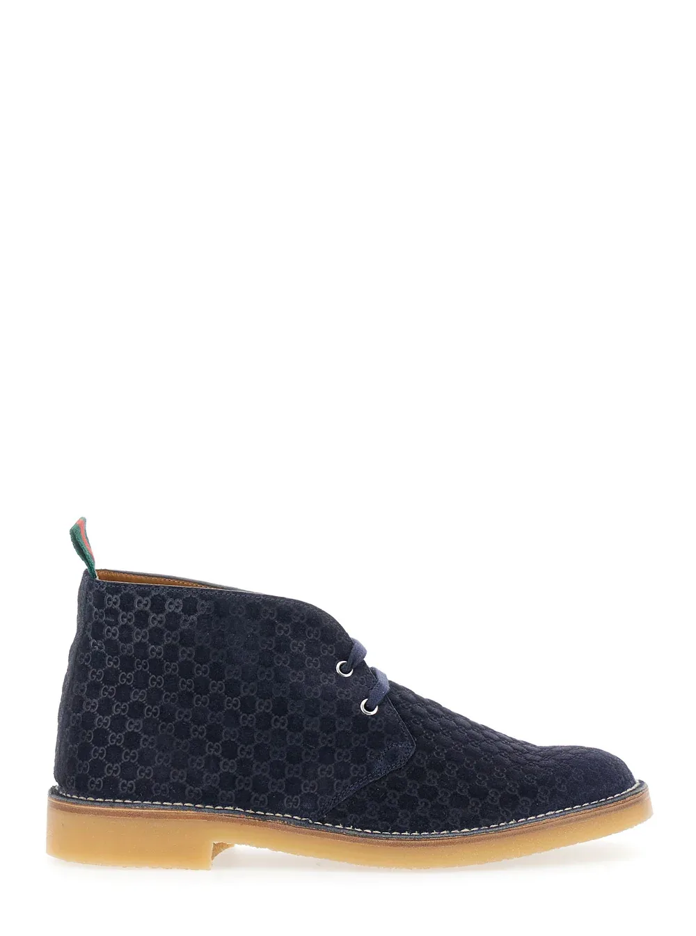 GG Monogram Suede Ankle Boot by Gucci