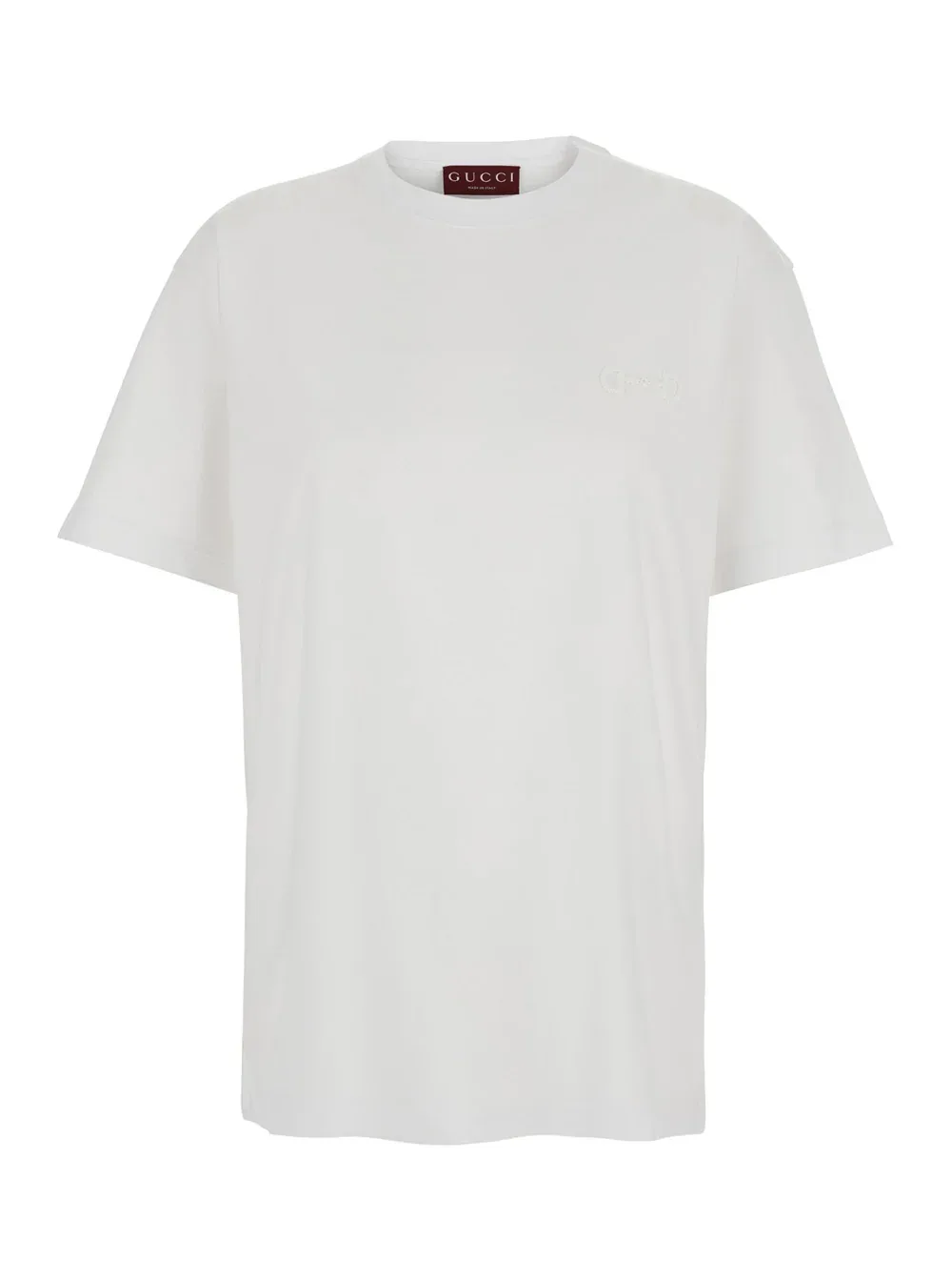 Tone-on-Tone Horsebit Embroidery T-Shirt by Gucci