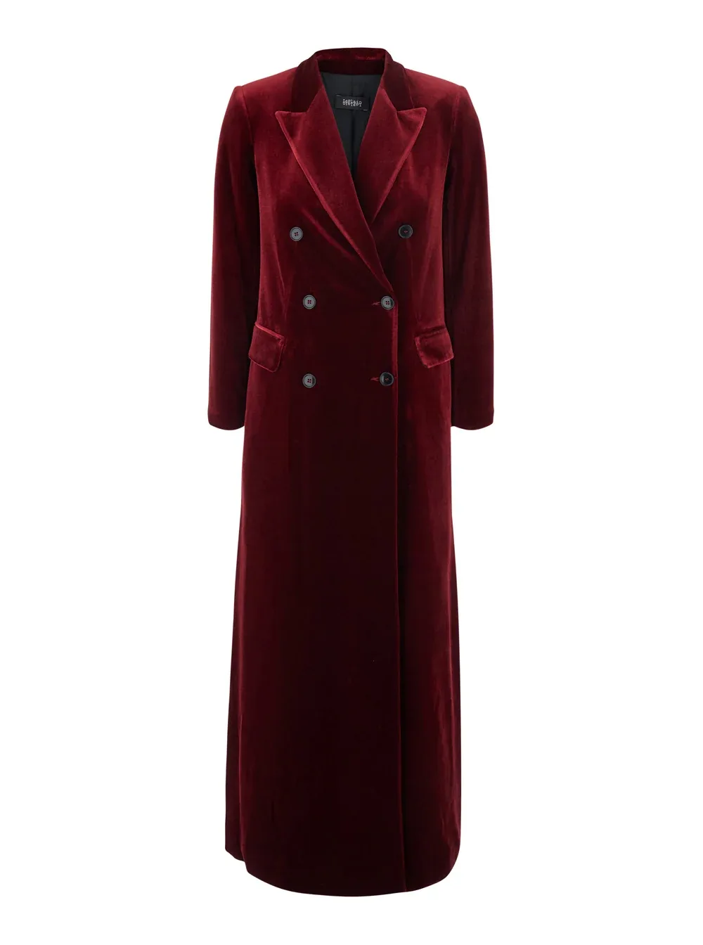Double-Breasted Velvet Coat by Leplain
