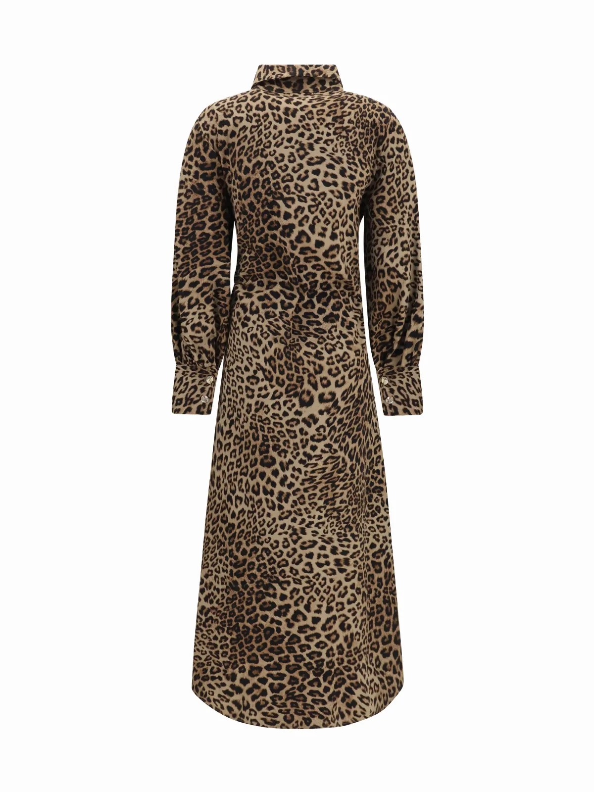 Leopard-Print Cotton Dress by Ella