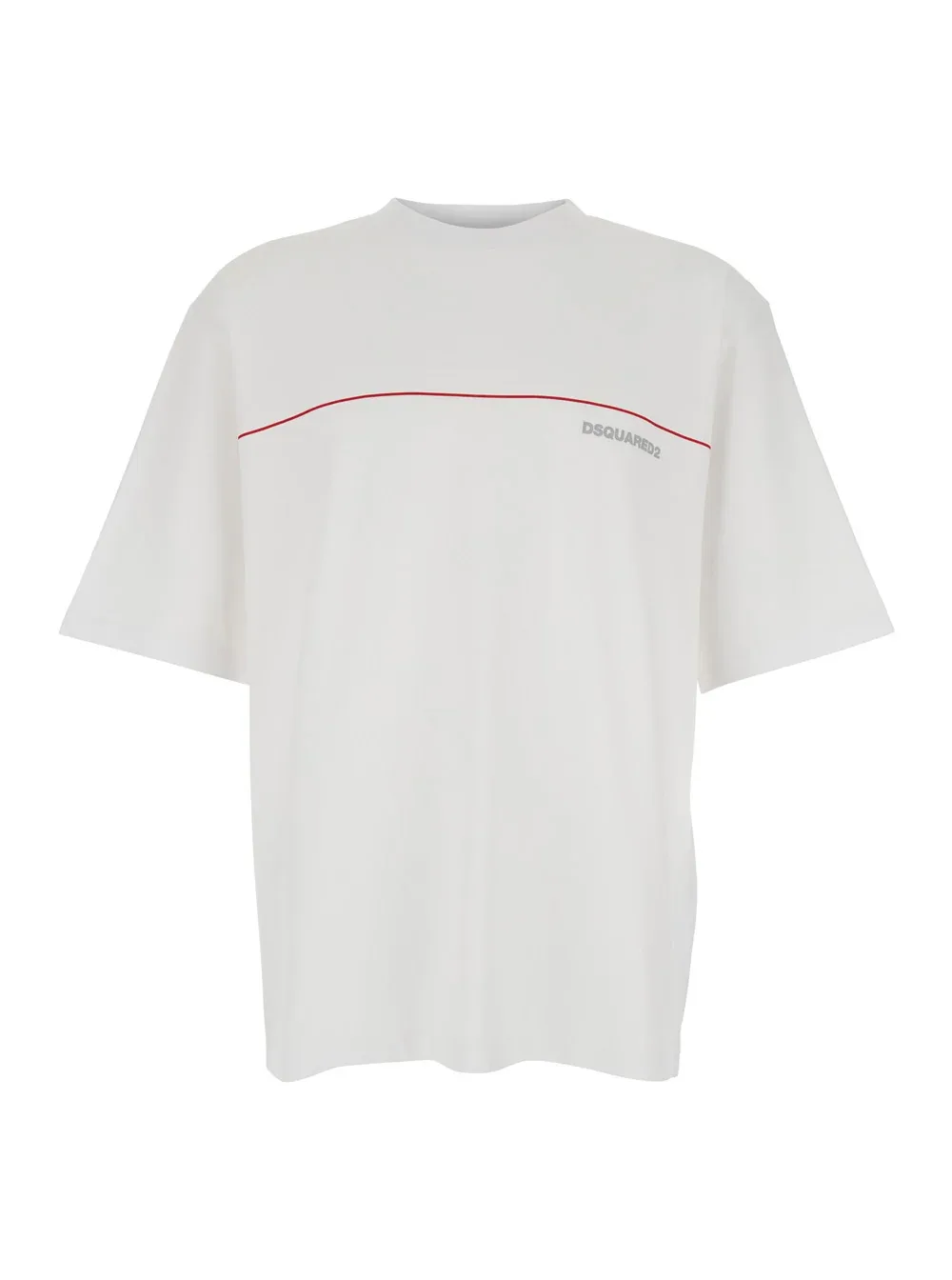Logo-Lettering Cotton T-Shirt by Dsquared2