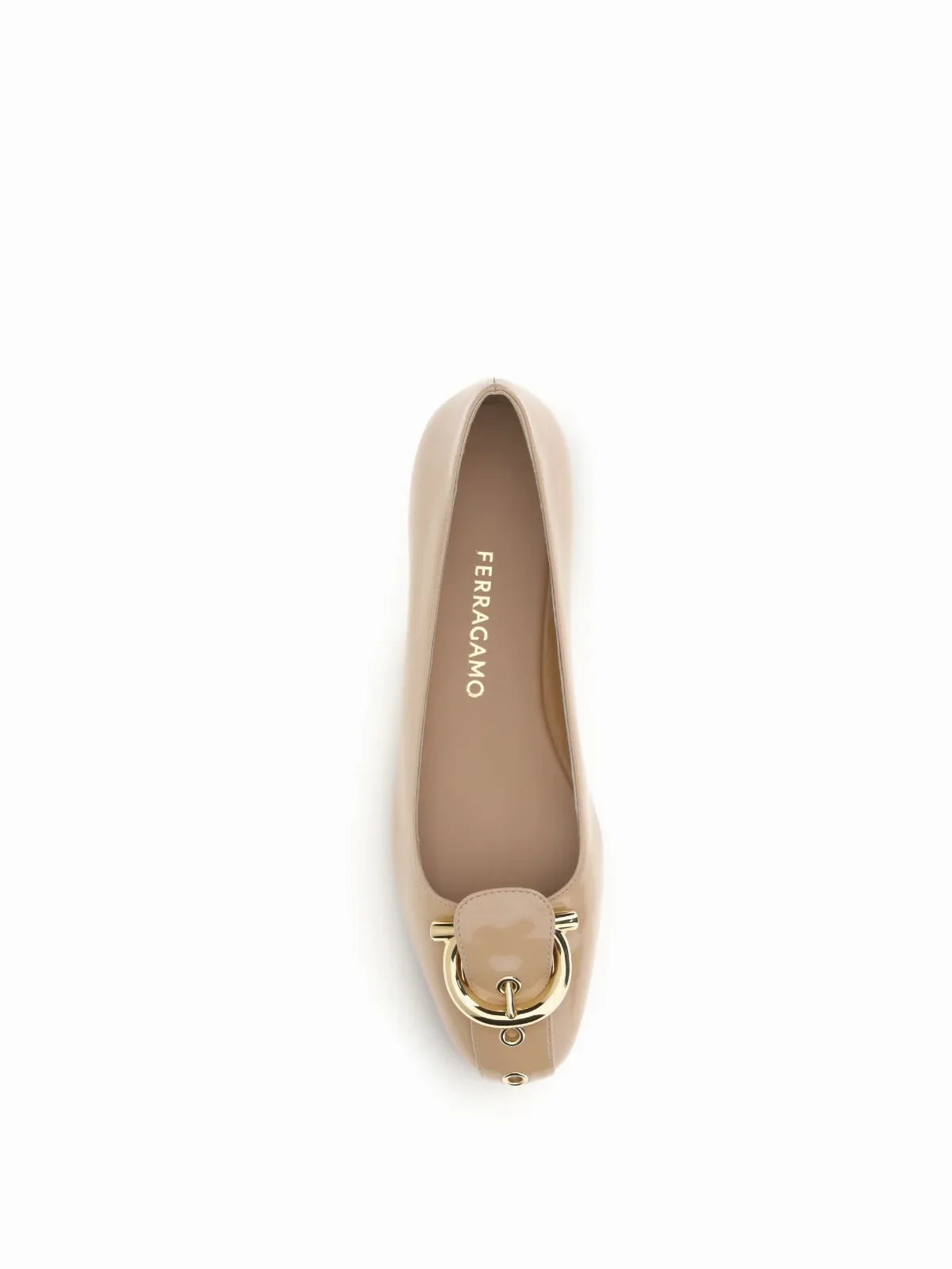 Gancini Ballerina Flat by Ferragamo