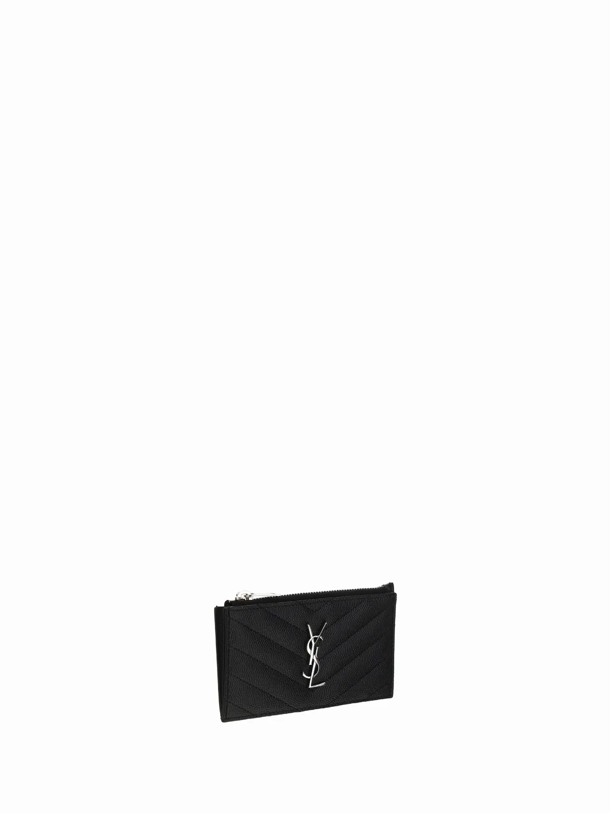 Embossed Logo Calf Leather Cardholder by Saint Laurent