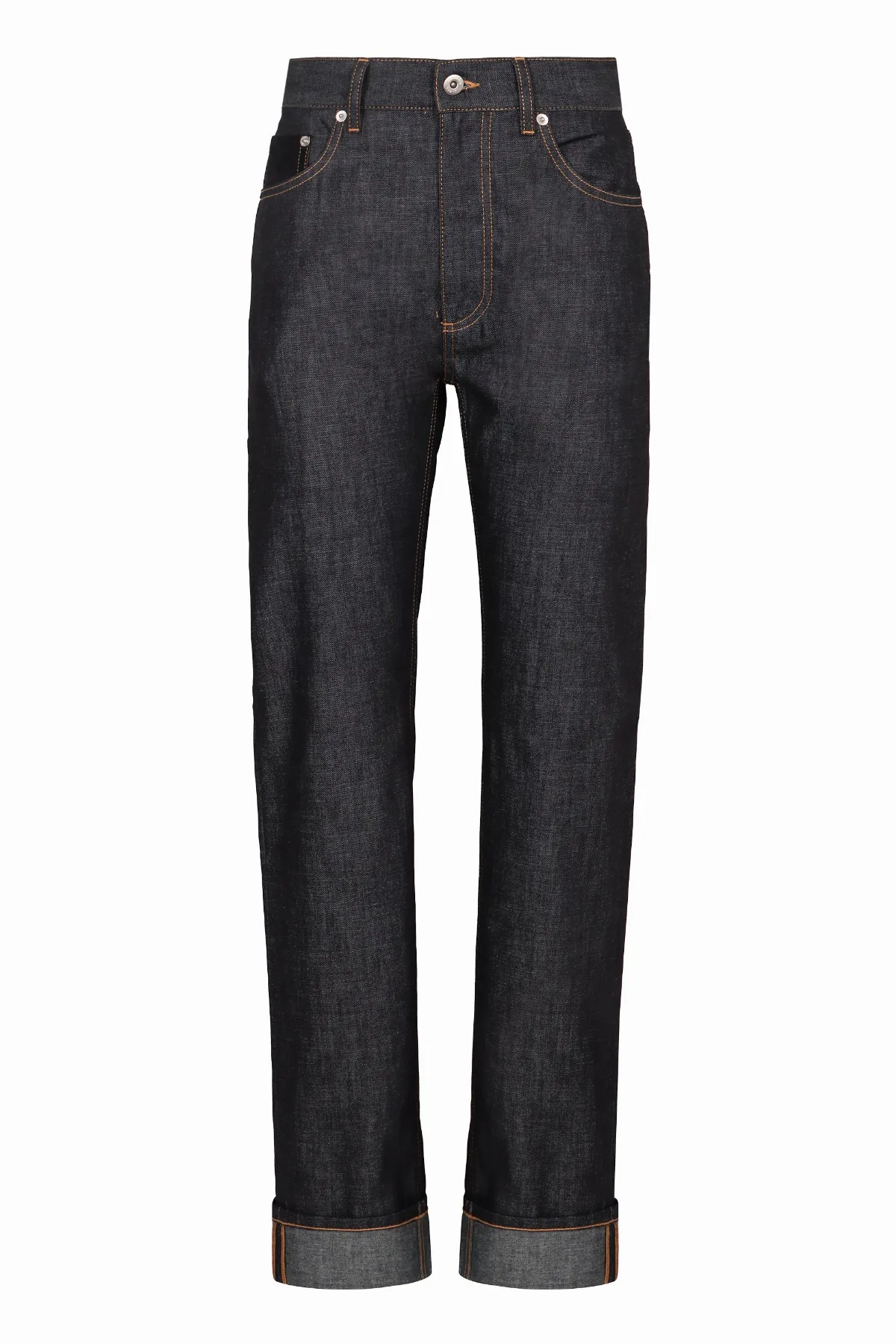 5-Pocket Straight-Leg Cotton Jeans by Bottega Veneta