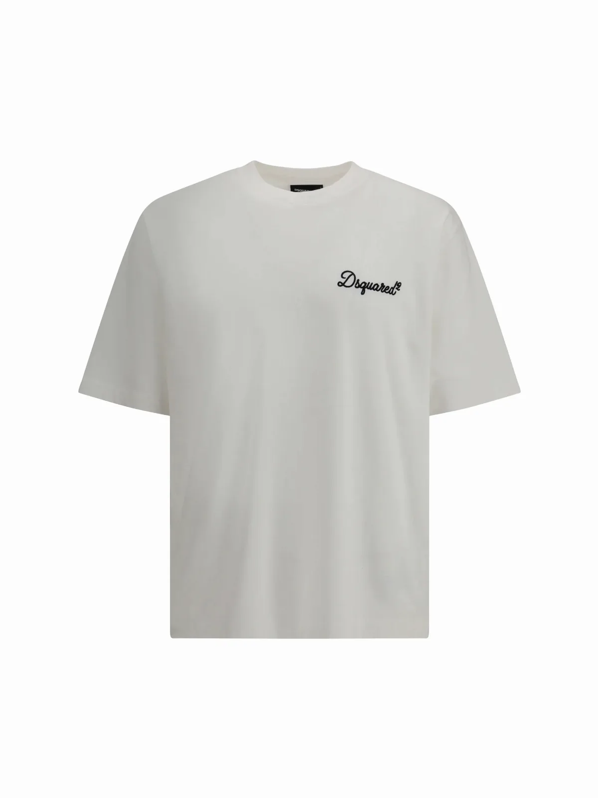 Embroidered Logo Cotton T-Shirt by Dsquared2