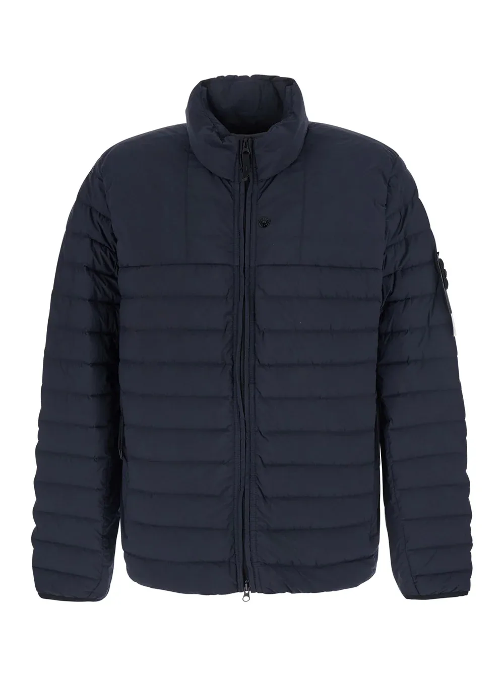 High-Collar Quilted Down Jacket by Stone Island