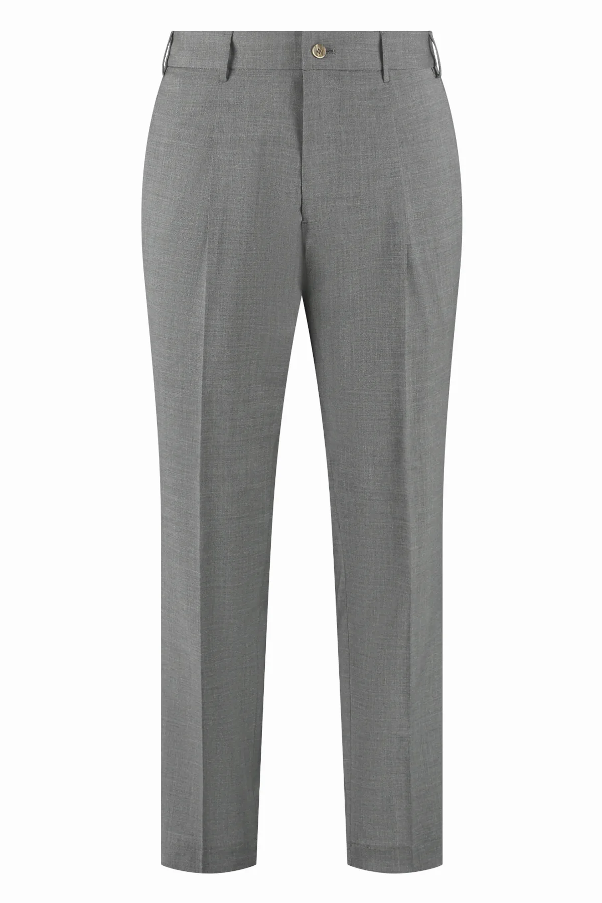 Wool-Blend Tailored Trousers