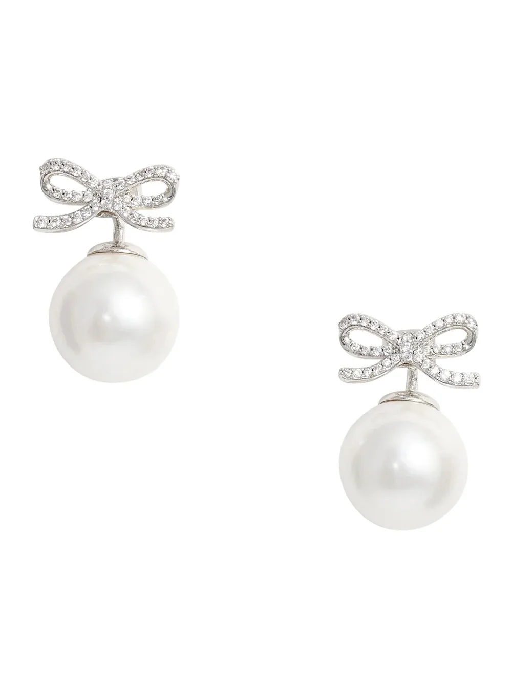 Bow and Pearl Earrings