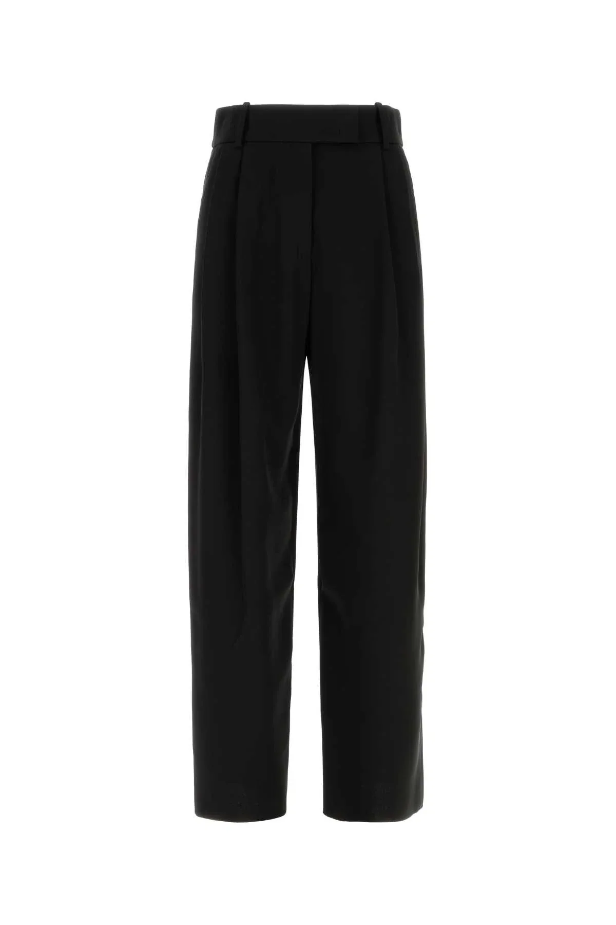 Pleated Wide-Leg Trousers