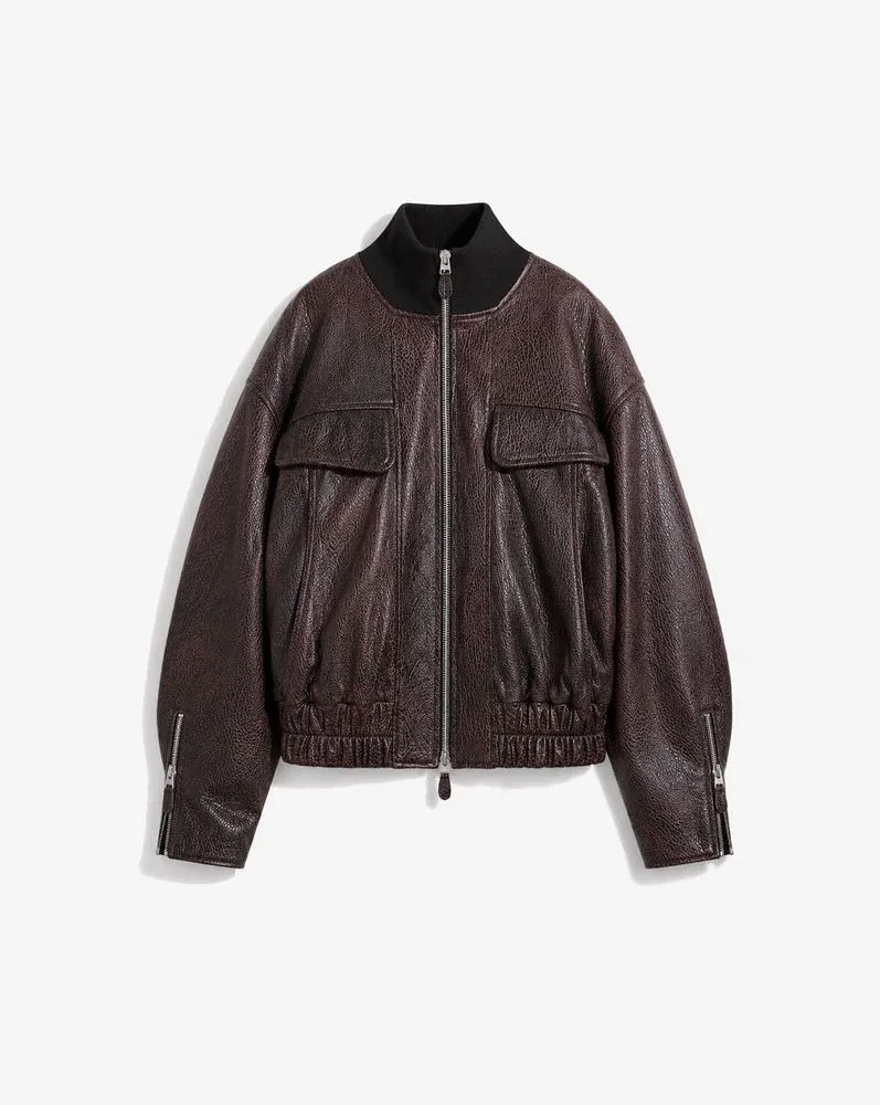 Textured Leather Jacket