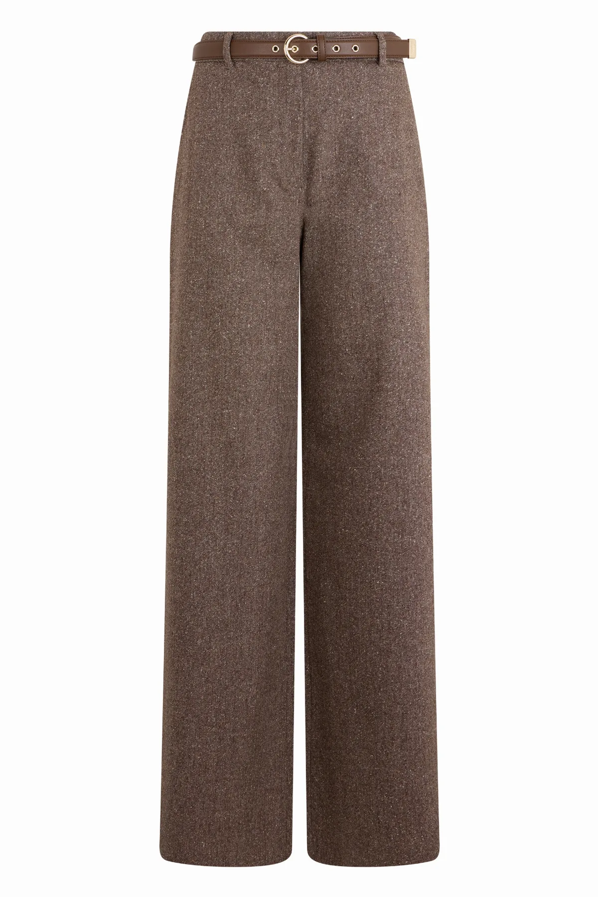 Virgin Wool Wide-Leg Trousers
