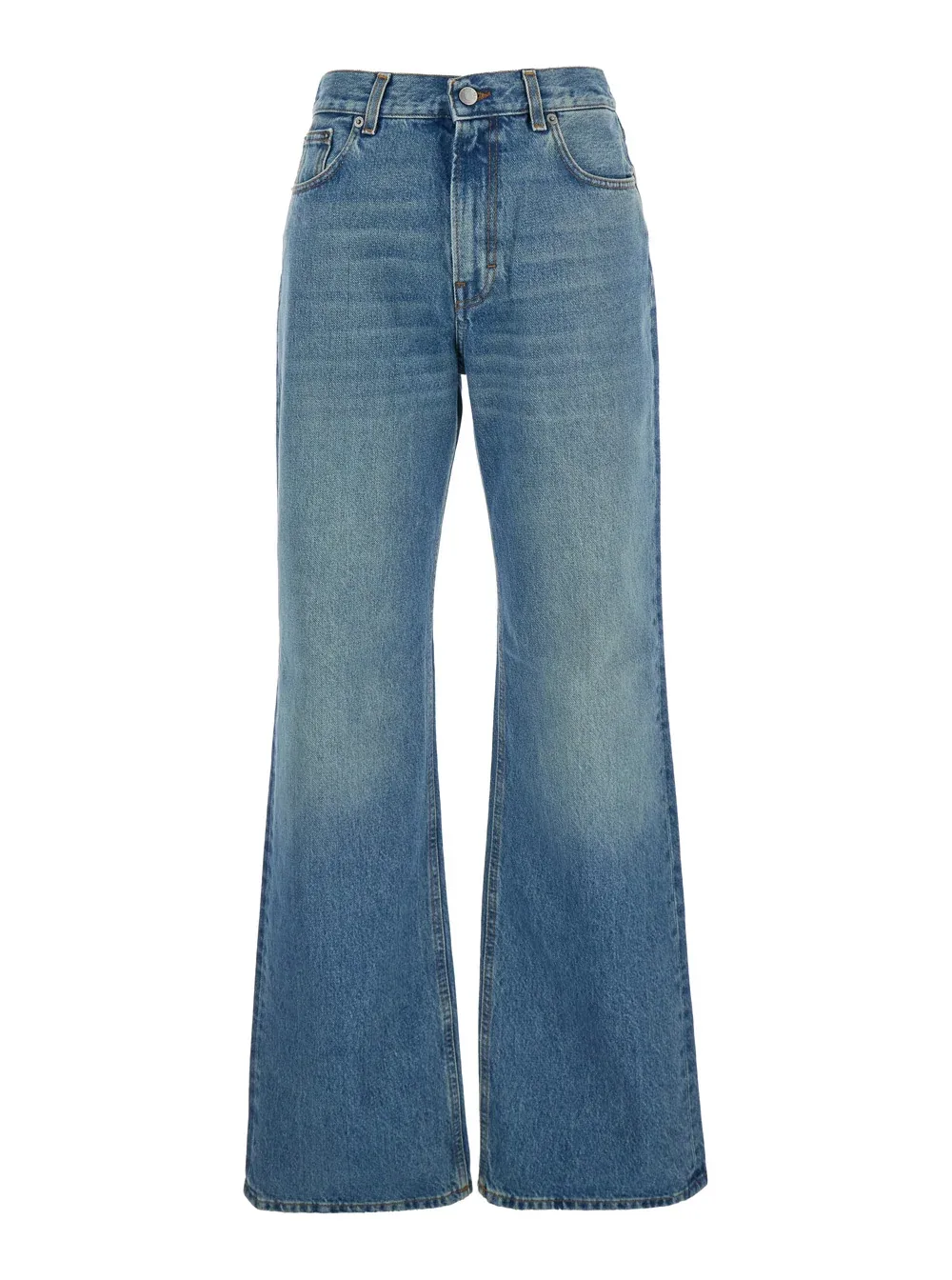 Wide-Leg Cotton Jeans