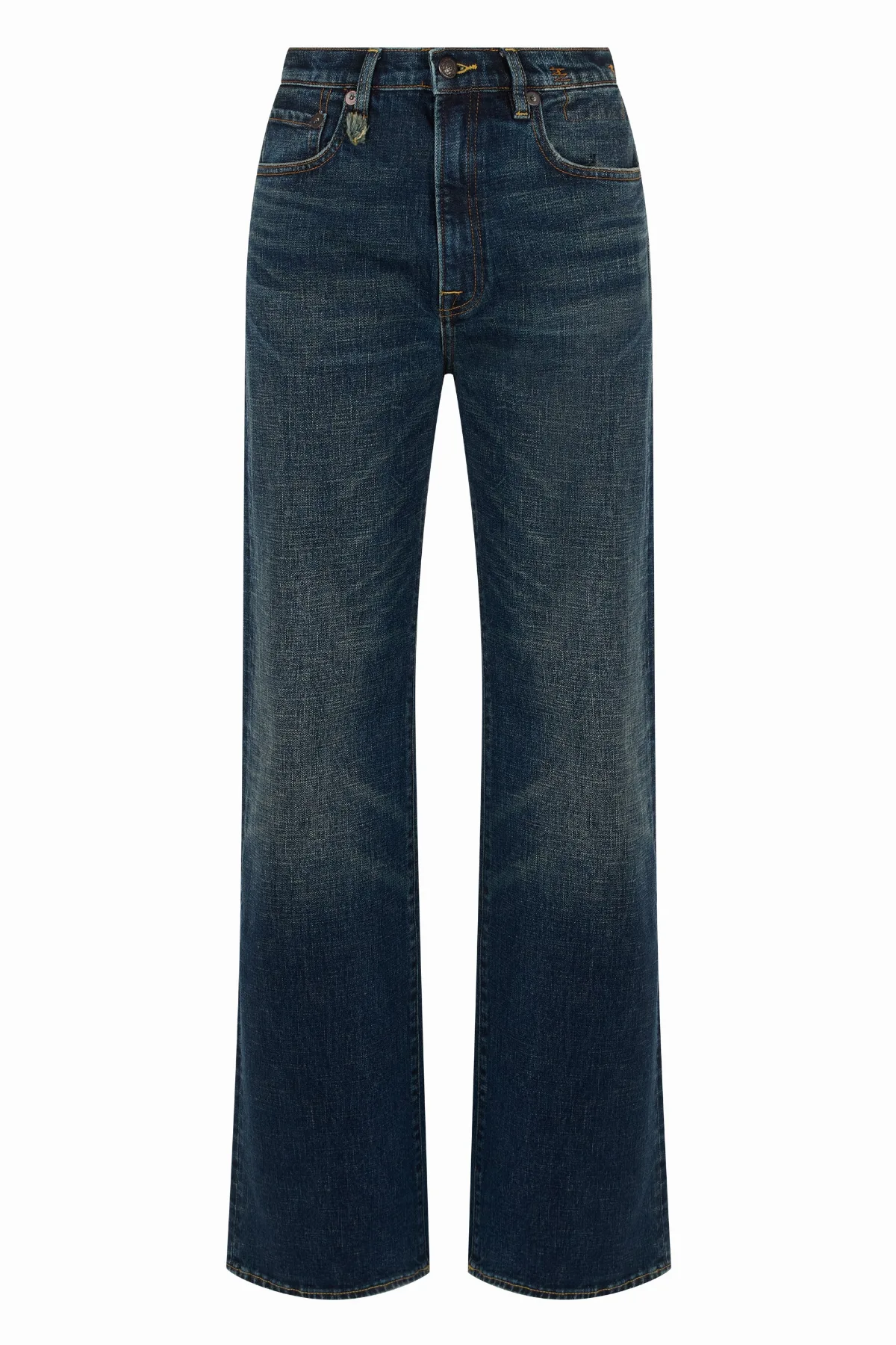 Wide-Leg Cotton Denim Jeans