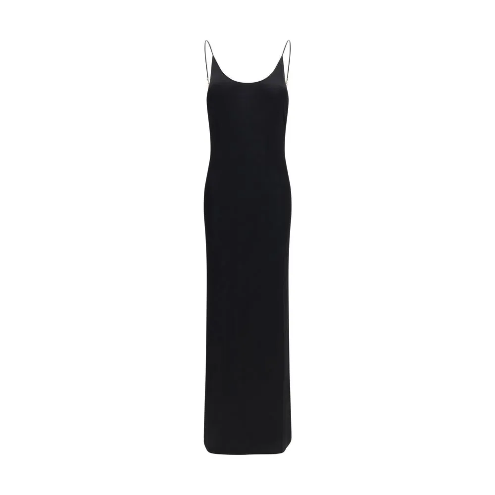 Backless Viscose Maxi Dress