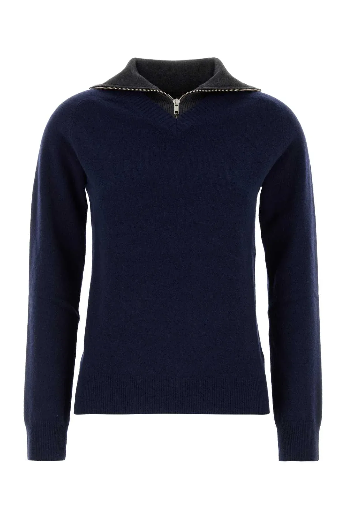 Wool Blend Quarter-Zip Sweater