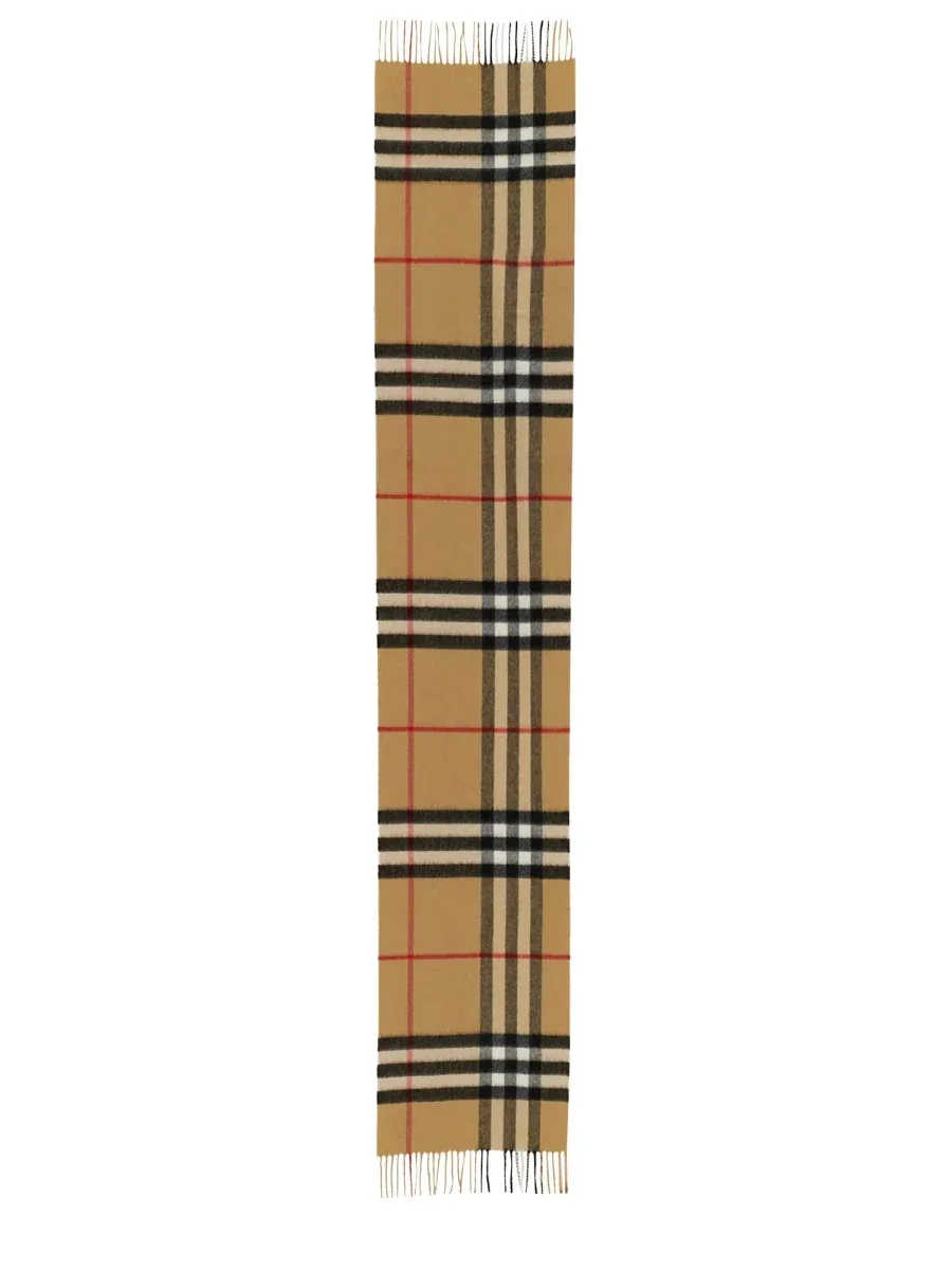 Check Cashmere Scarf