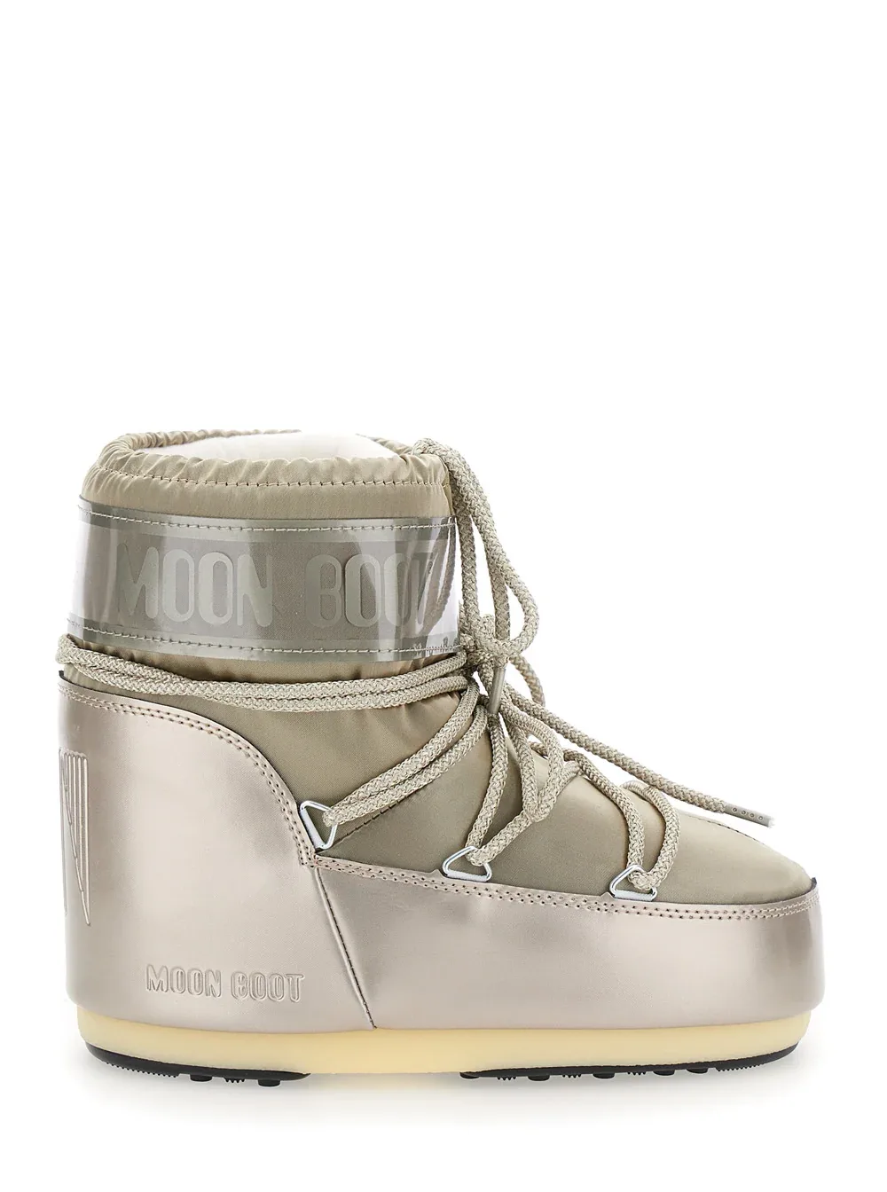 Metallic Tech Fabric Snow Boot