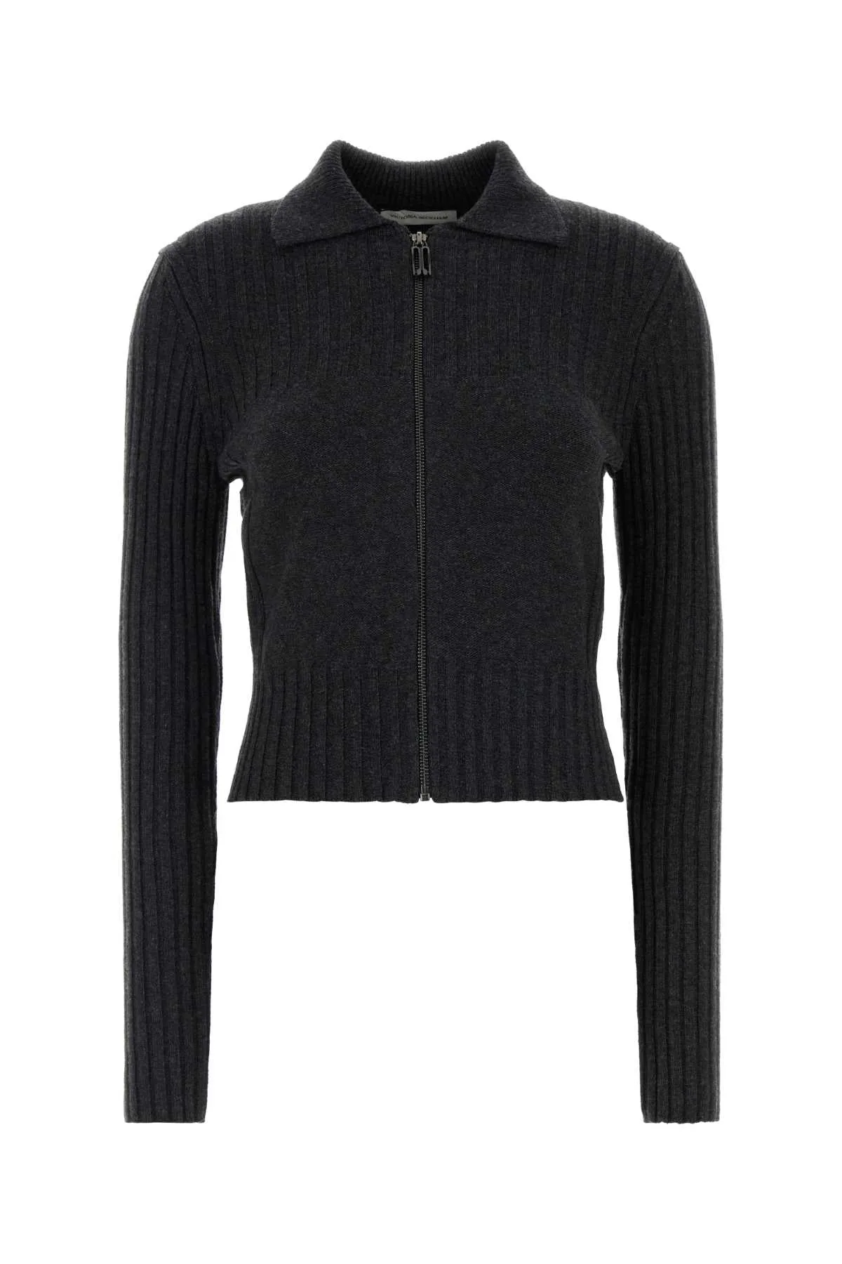 Ribbed Wool-Cashmere Cardigan
