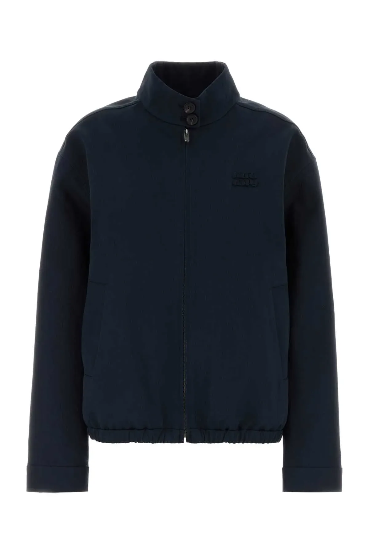Crew-Neck Blouson Jacket