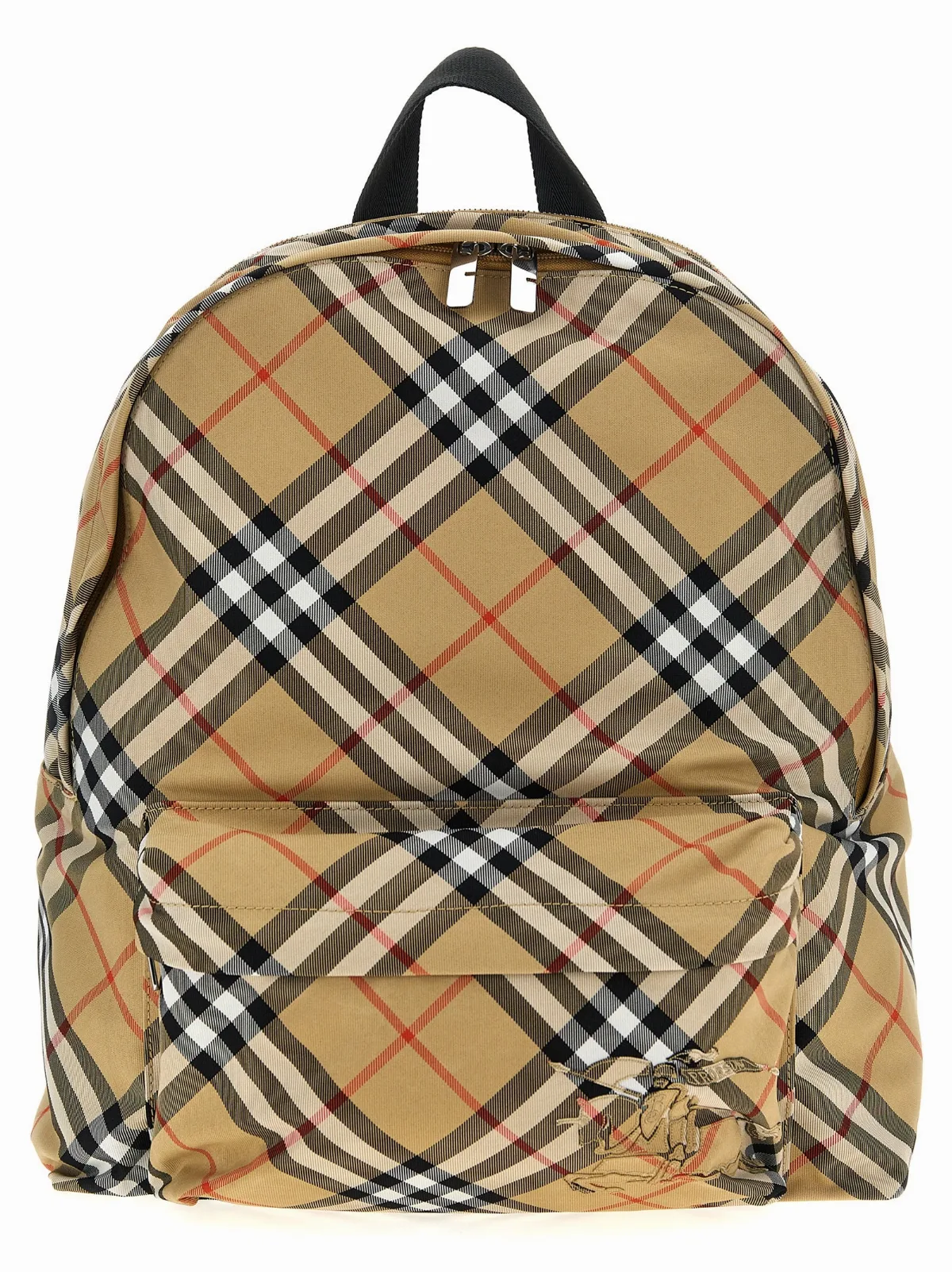 Check-Print Nylon Backpack