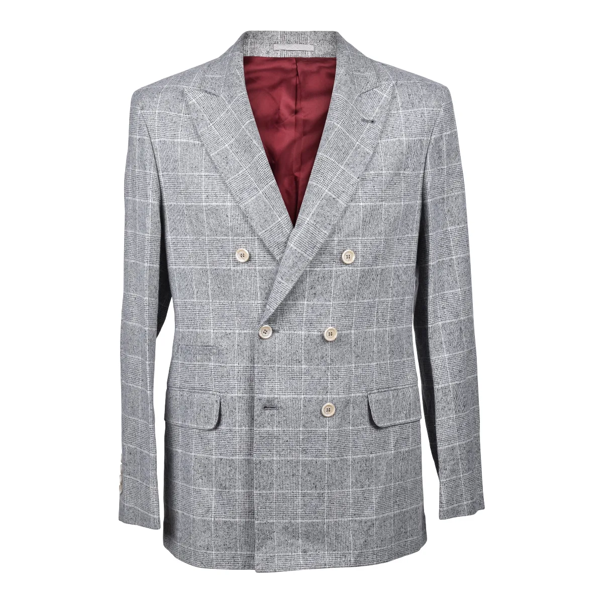 Silk-Wool Double-Breasted Blazer
